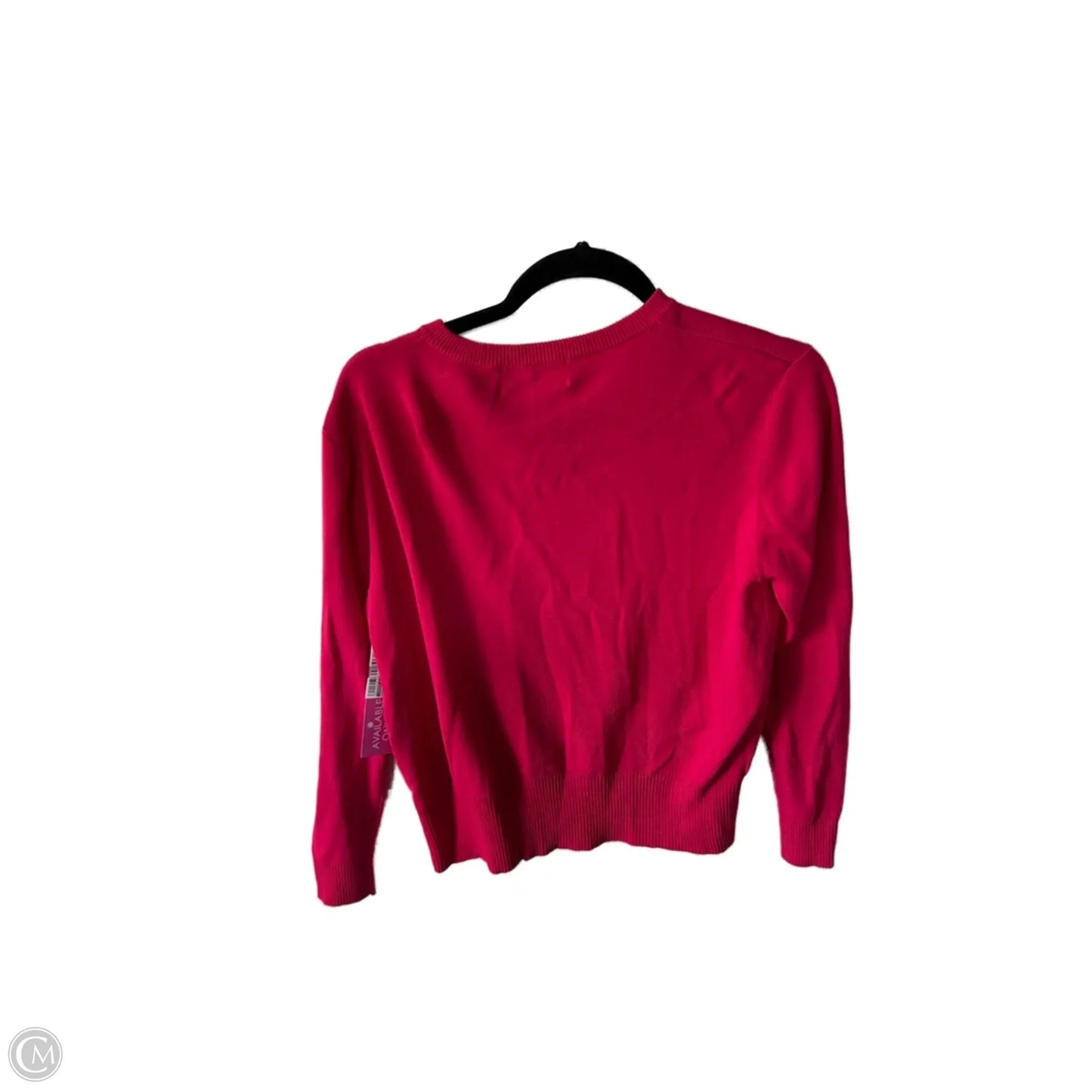 Sweater Cardigan By Joseph A. In Pink, Size: Xl