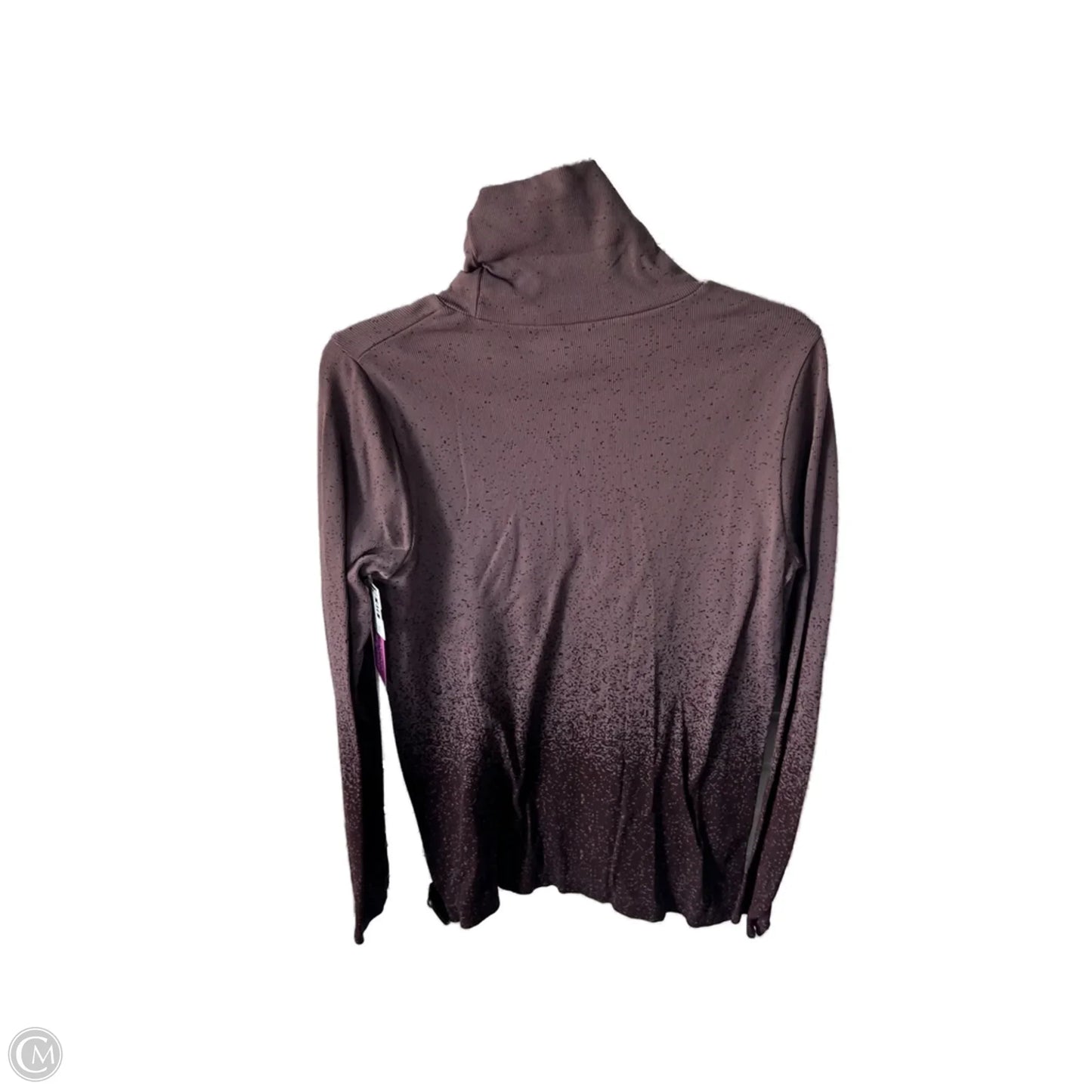 Athletic Top Long Sleeve Collar By Athleta In Brown, Size: Xl