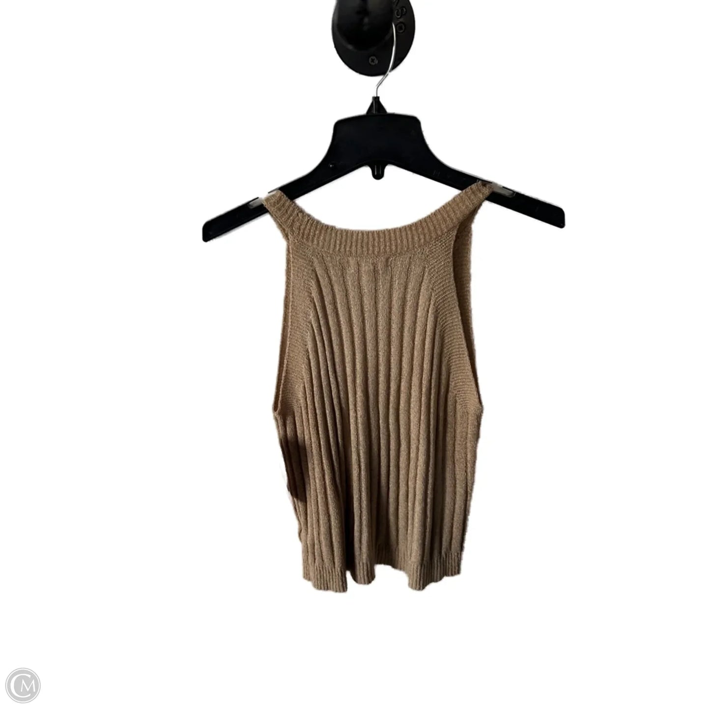 Vest Sweater By Blu Pepper In Tan, Size: L