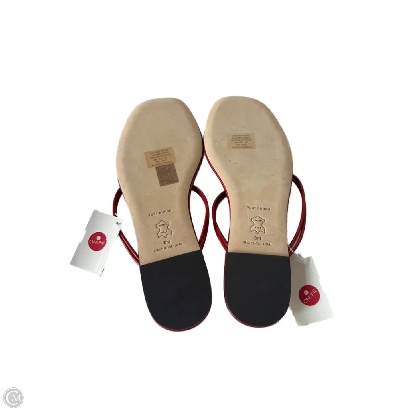 Sandals Designer By Tory Burch In Red, Size: 8