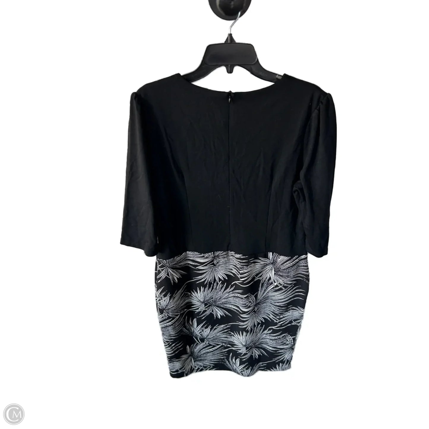 Dress Work By Clothes Mentor In Black & White, Size: L