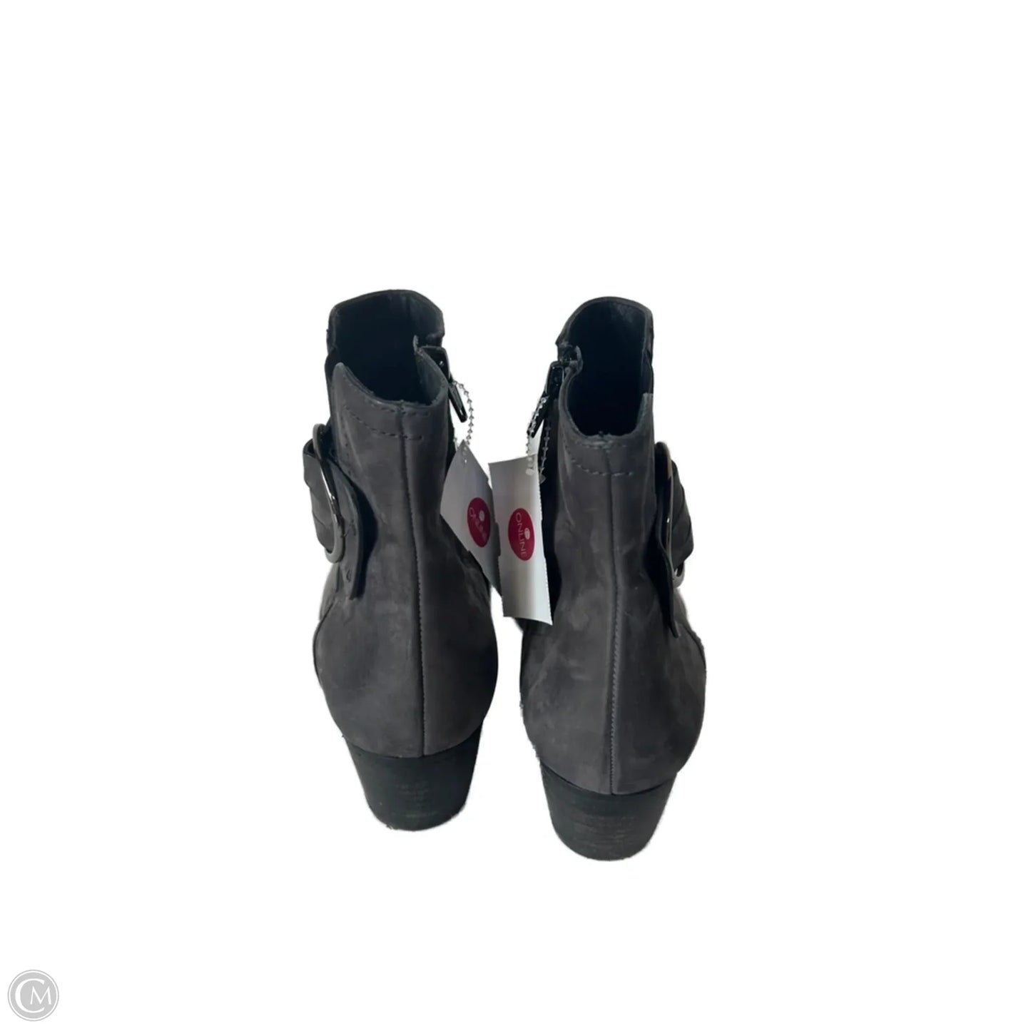 Boots Ankle Heels By Paul Green In Grey, Size: 7