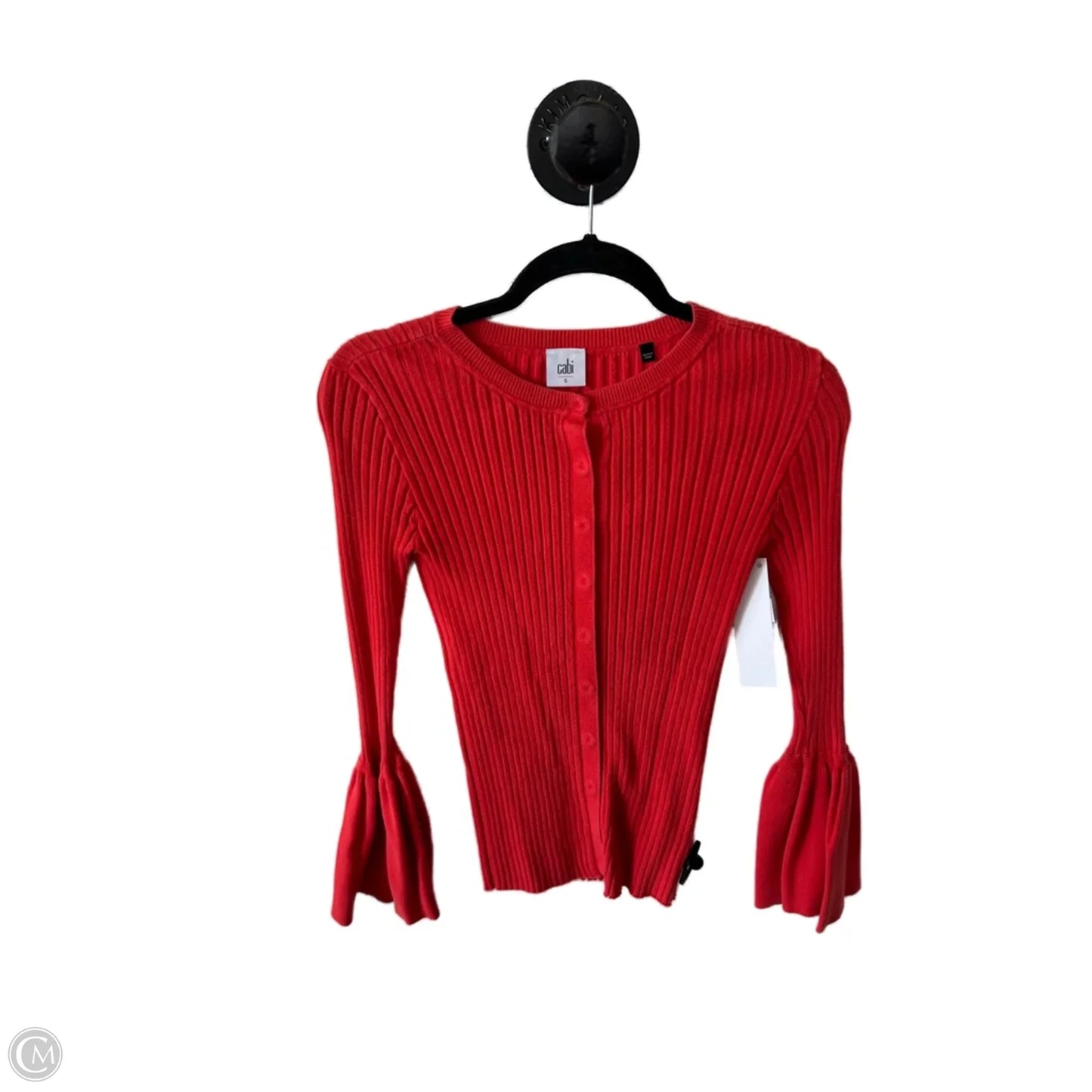 Sweater Cardigan By Cabi In Orange, Size: S