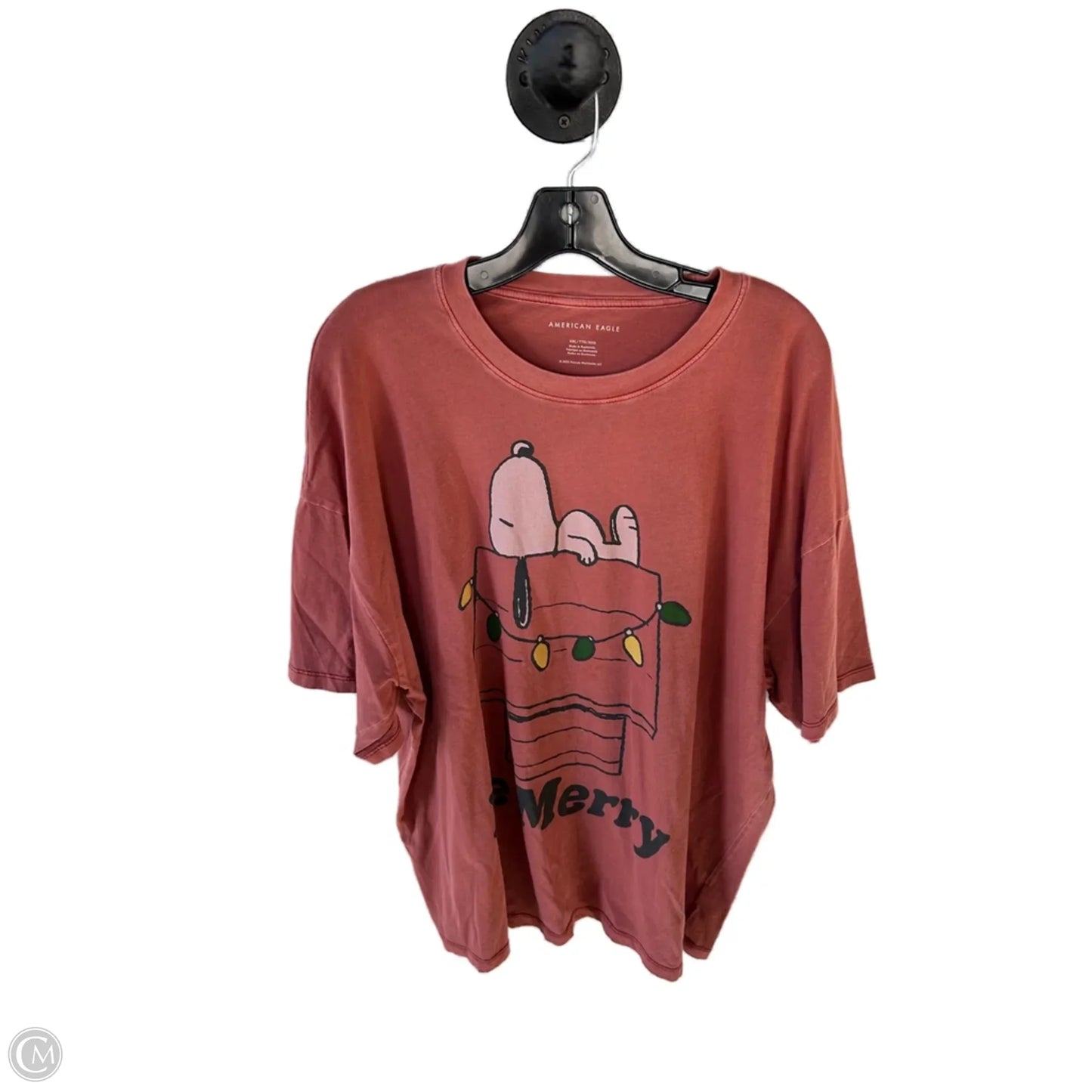 Top Short Sleeve By American Eagle In Red, Size: Xxl