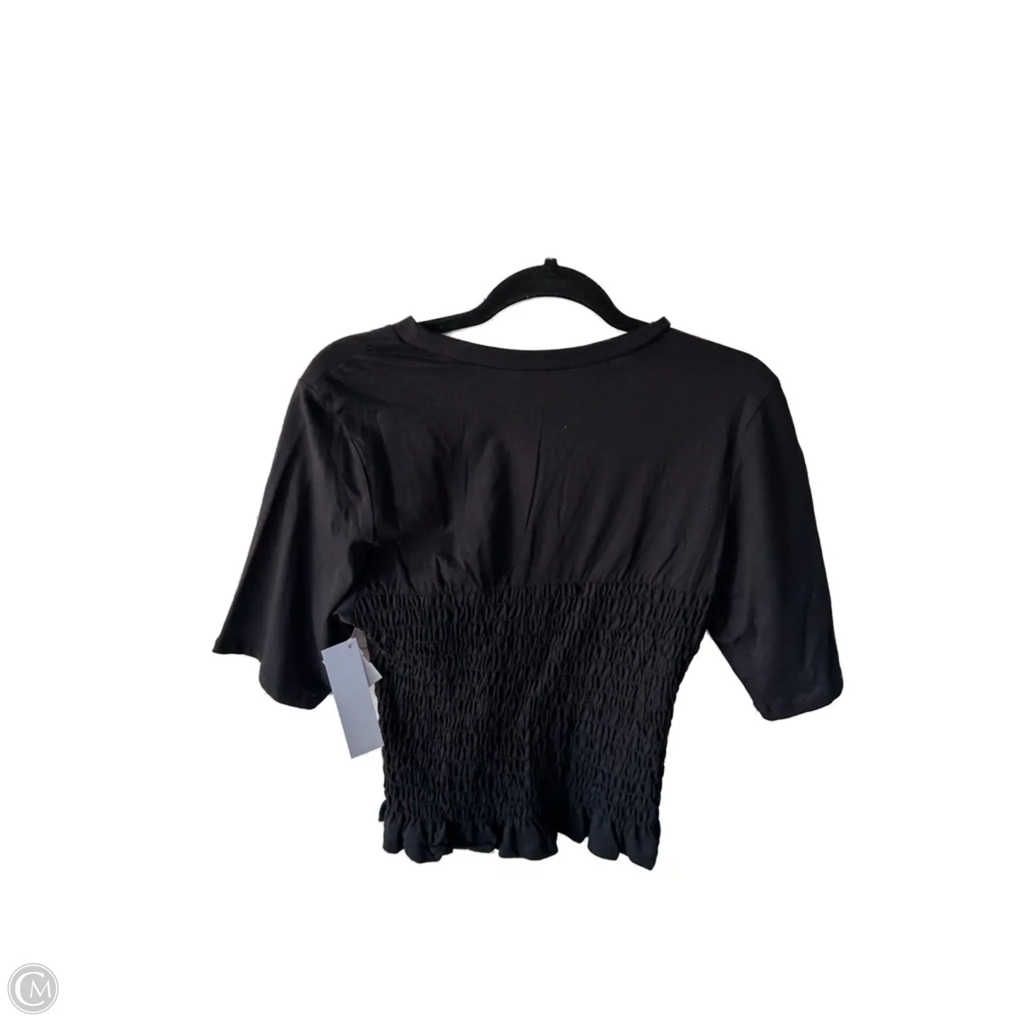Top Short Sleeve Basic By Divided In Black, Size: M