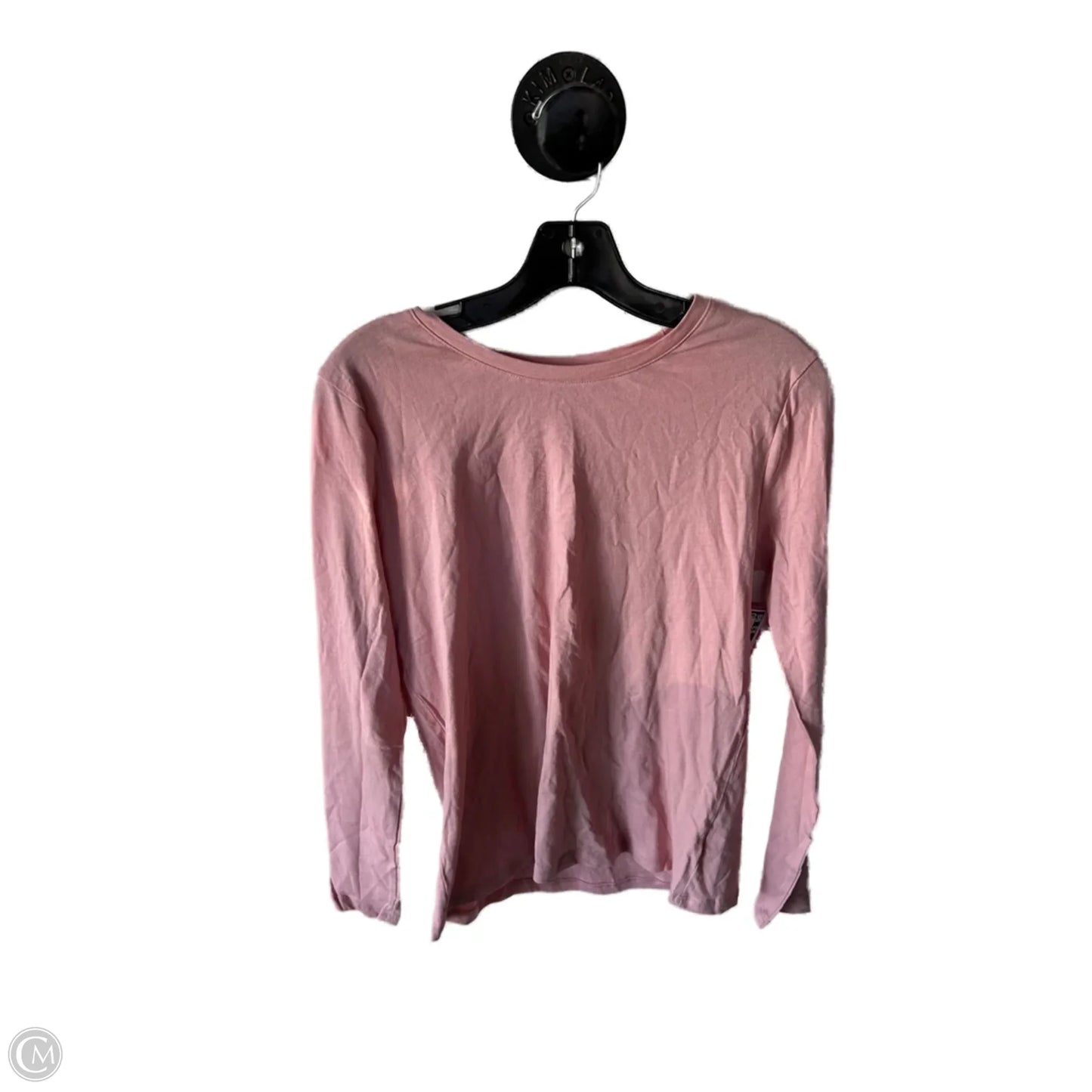 Top Long Sleeve Basic By Time And Tru In Pink, Size: S