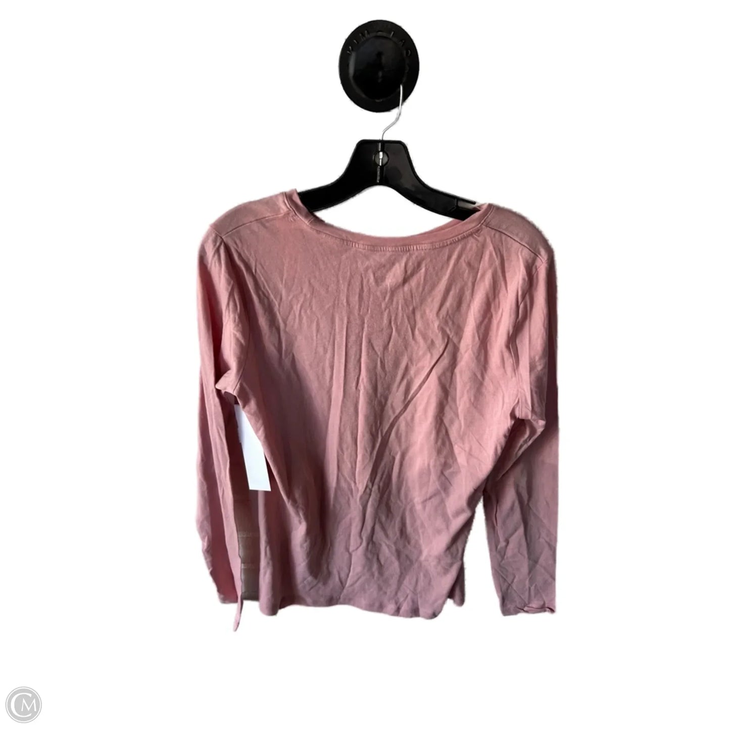 Top Long Sleeve Basic By Time And Tru In Pink, Size: S