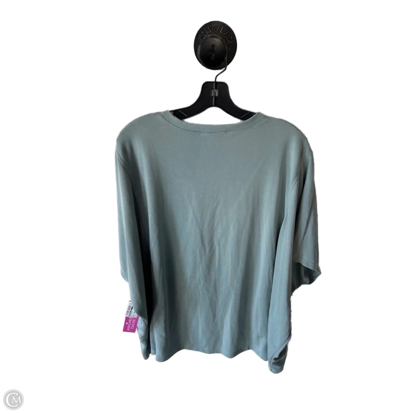 Top Short Sleeve Basic By Cable And Gauge In Blue, Size: M