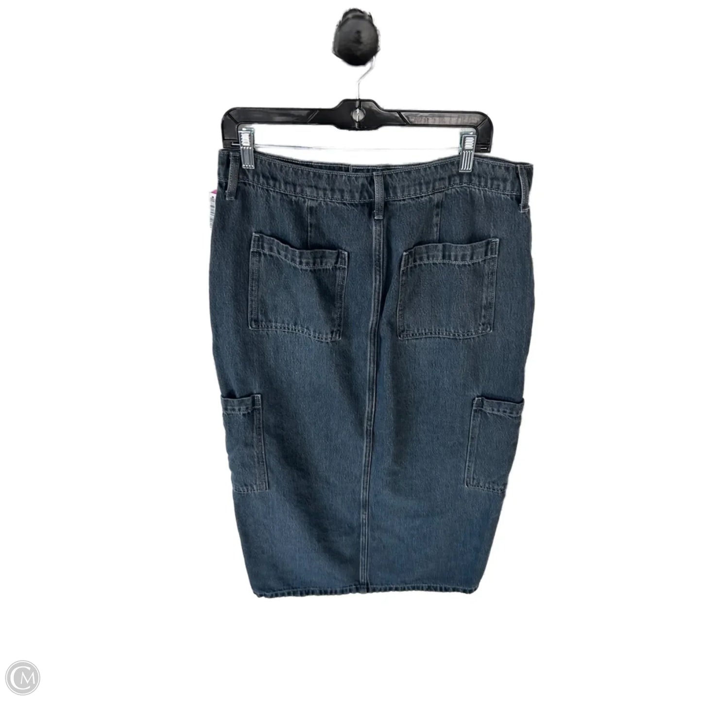 Skirt Midi By Old Navy In Blue Denim, Size: 12