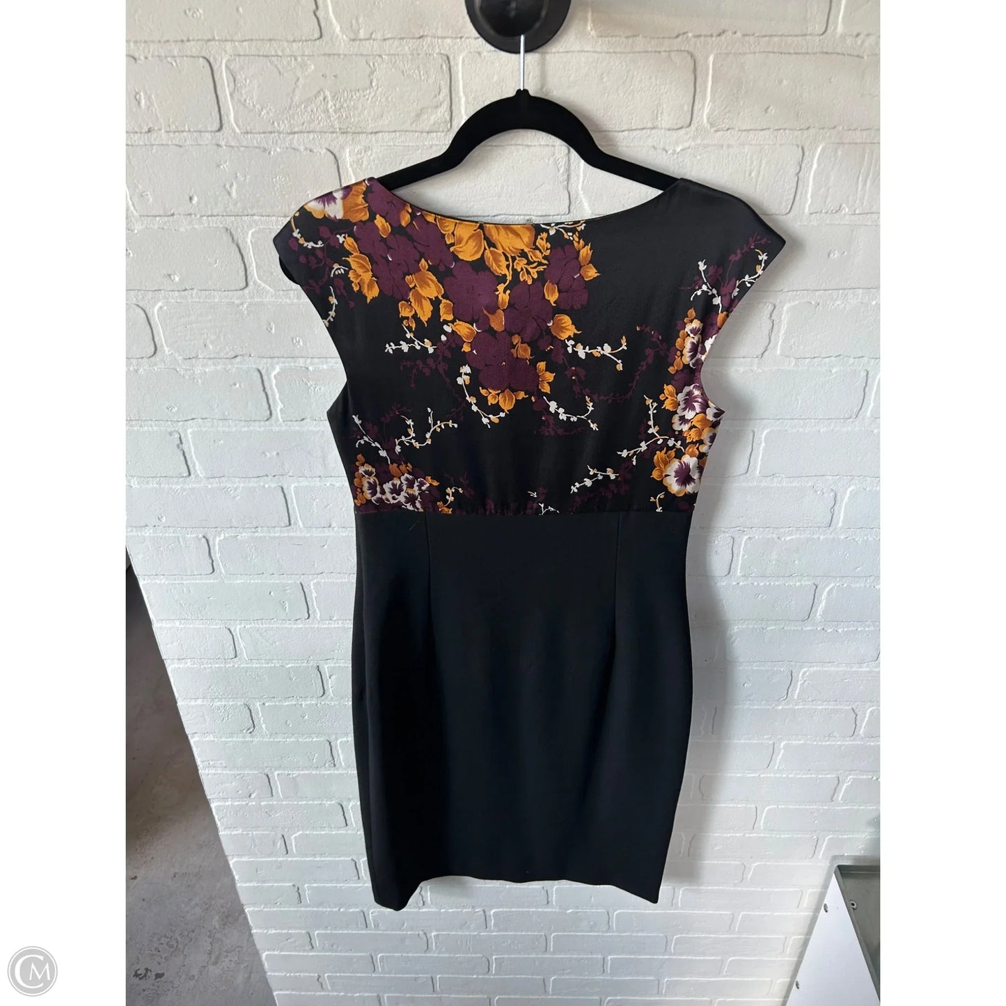 Dress Work By Elie Tahari In Black & Purple, Size: M