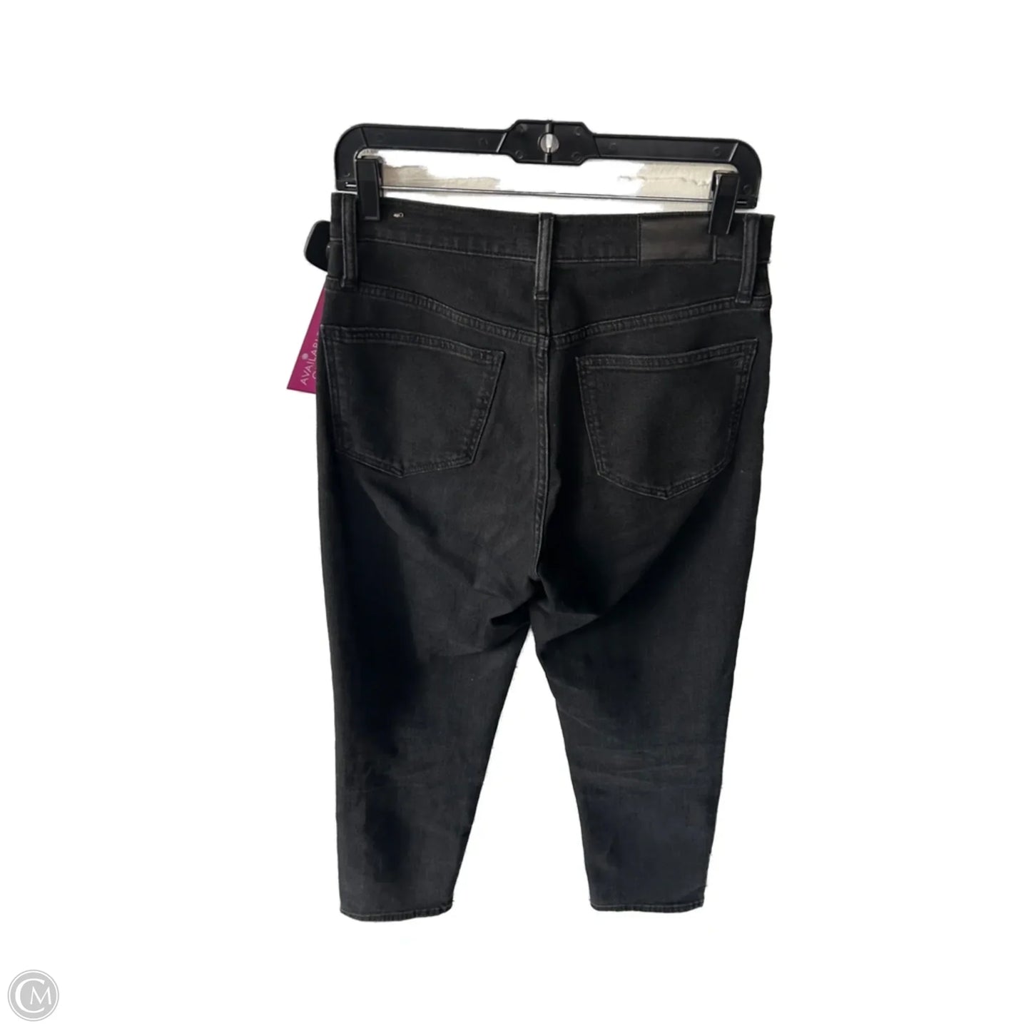 Jeans Straight By Madewell In Black Denim, Size: 2