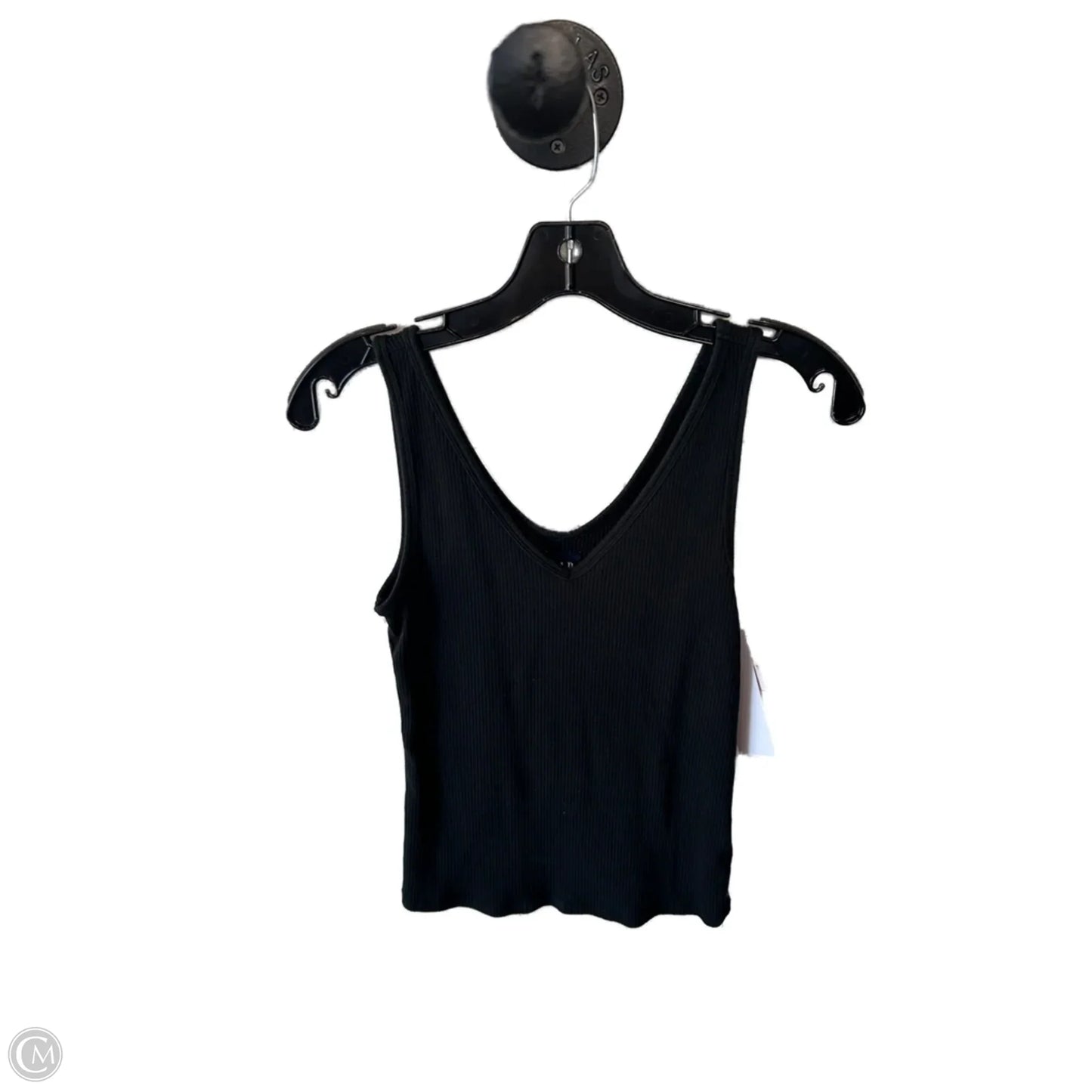 Top Sleeveless Basic By Gap In Black, Size: S