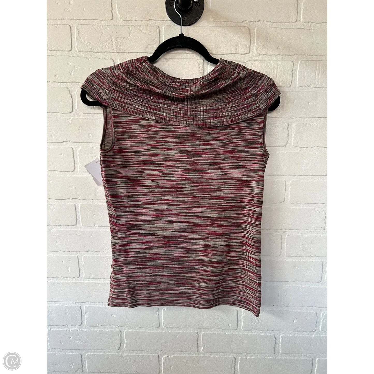 Top Sleeveless By Jones New York In Brown & Red, Size: S