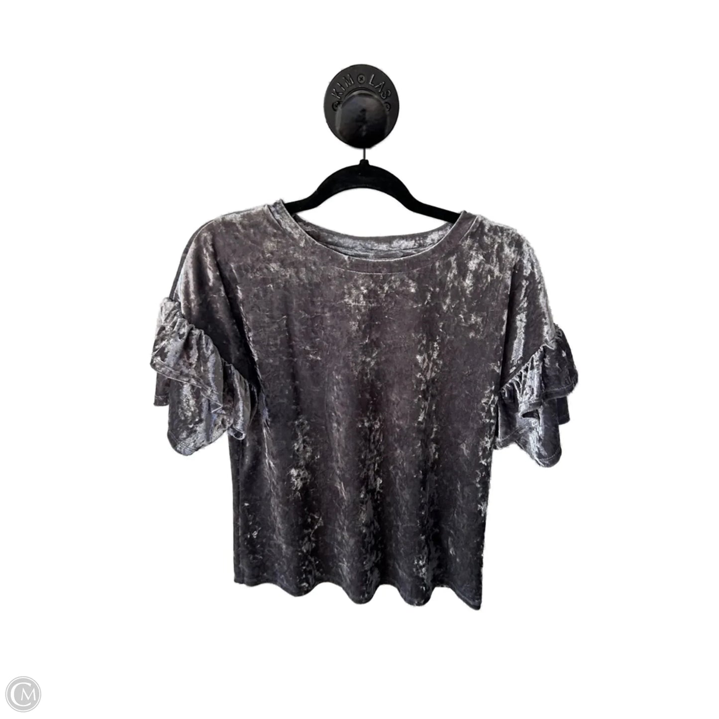 Top Short Sleeve By Mossimo In Grey, Size: S