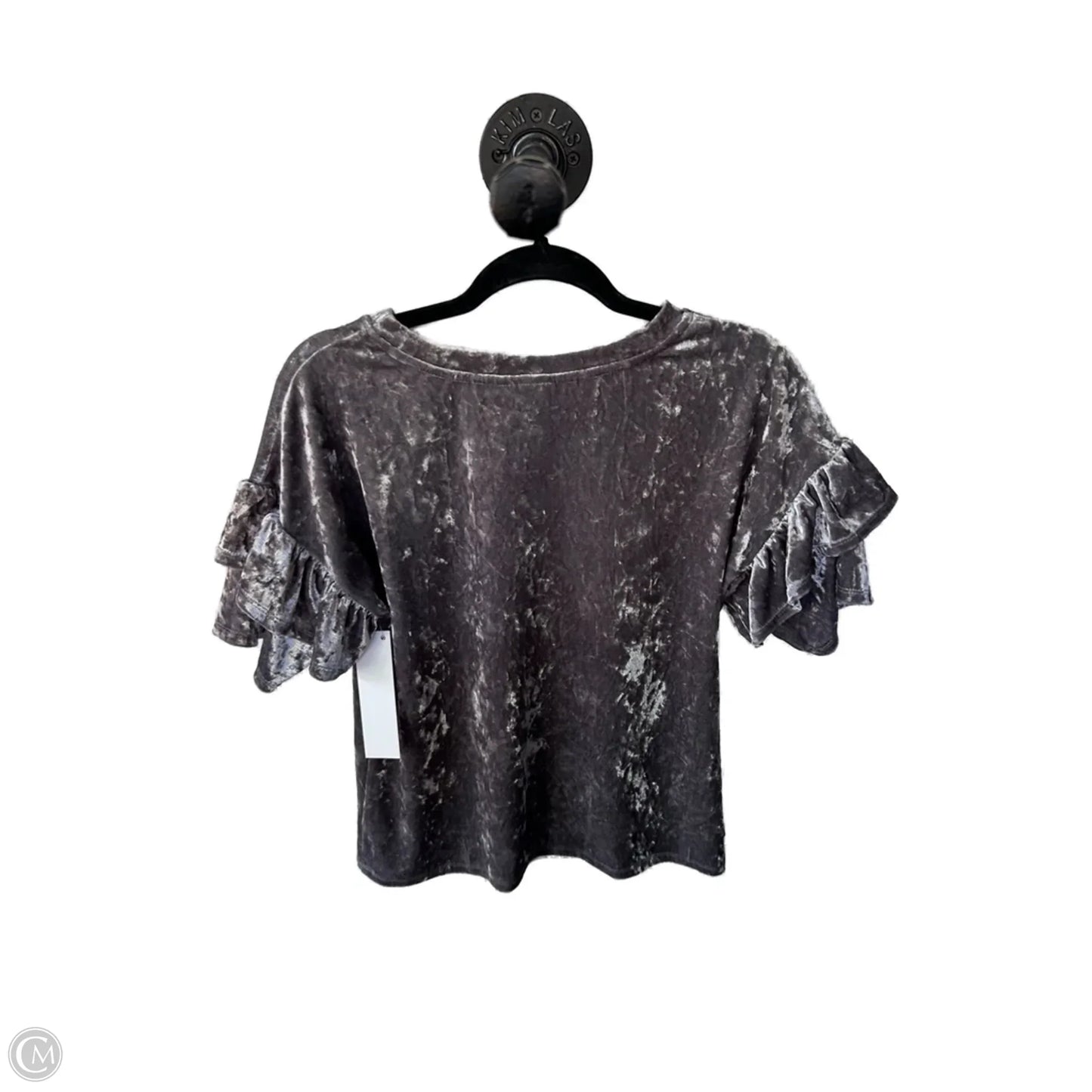 Top Short Sleeve By Mossimo In Grey, Size: S