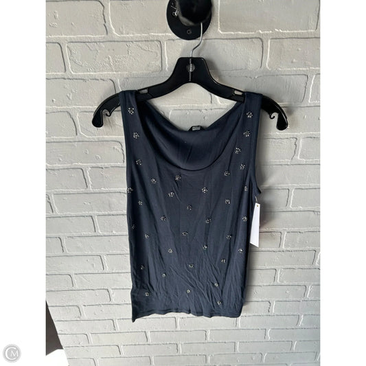 Top Sleeveless Basic By Ann Taylor In Grey & Silver, Size: M