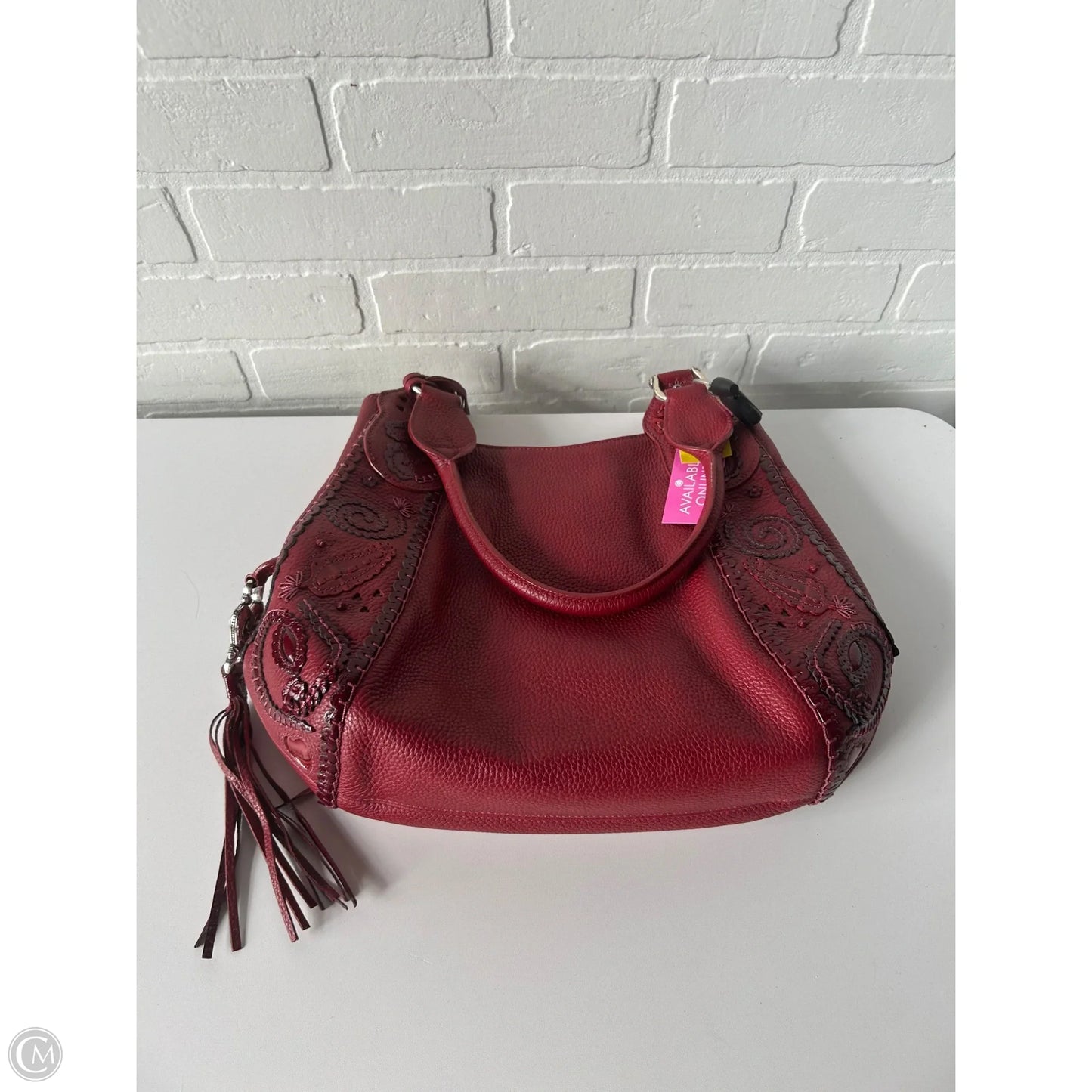 Handbag Leather By Brighton, Size: Medium