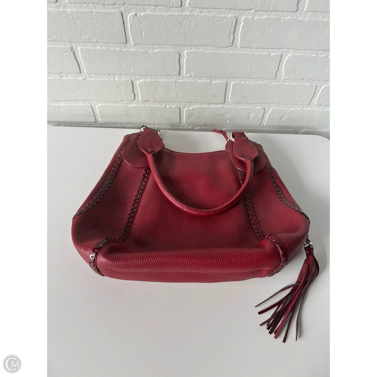 Handbag Leather By Brighton, Size: Medium
