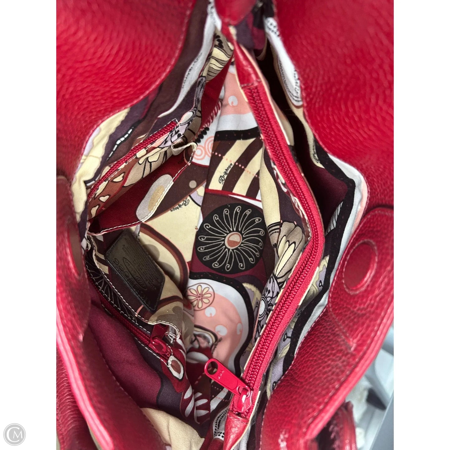 Handbag Leather By Brighton, Size: Medium