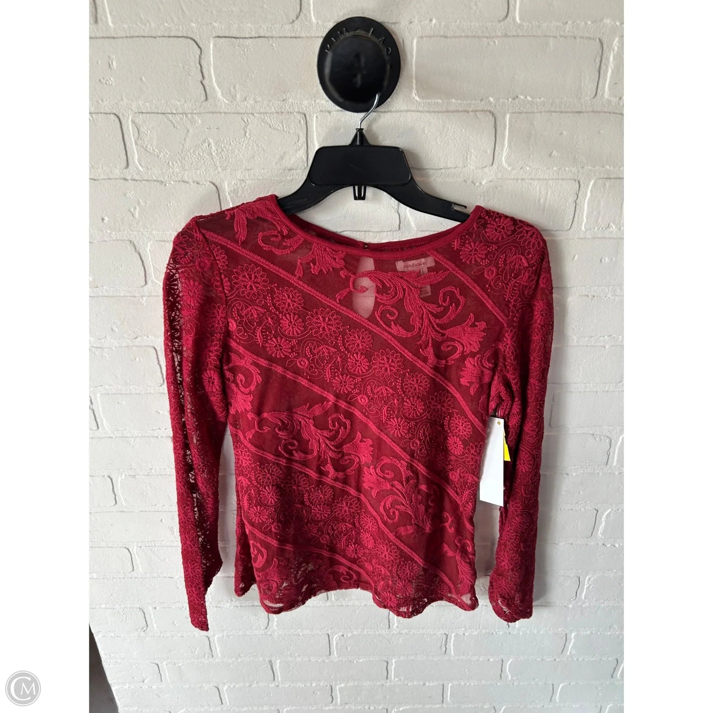 Top Long Sleeve By Sundance In Red, Size: Xs