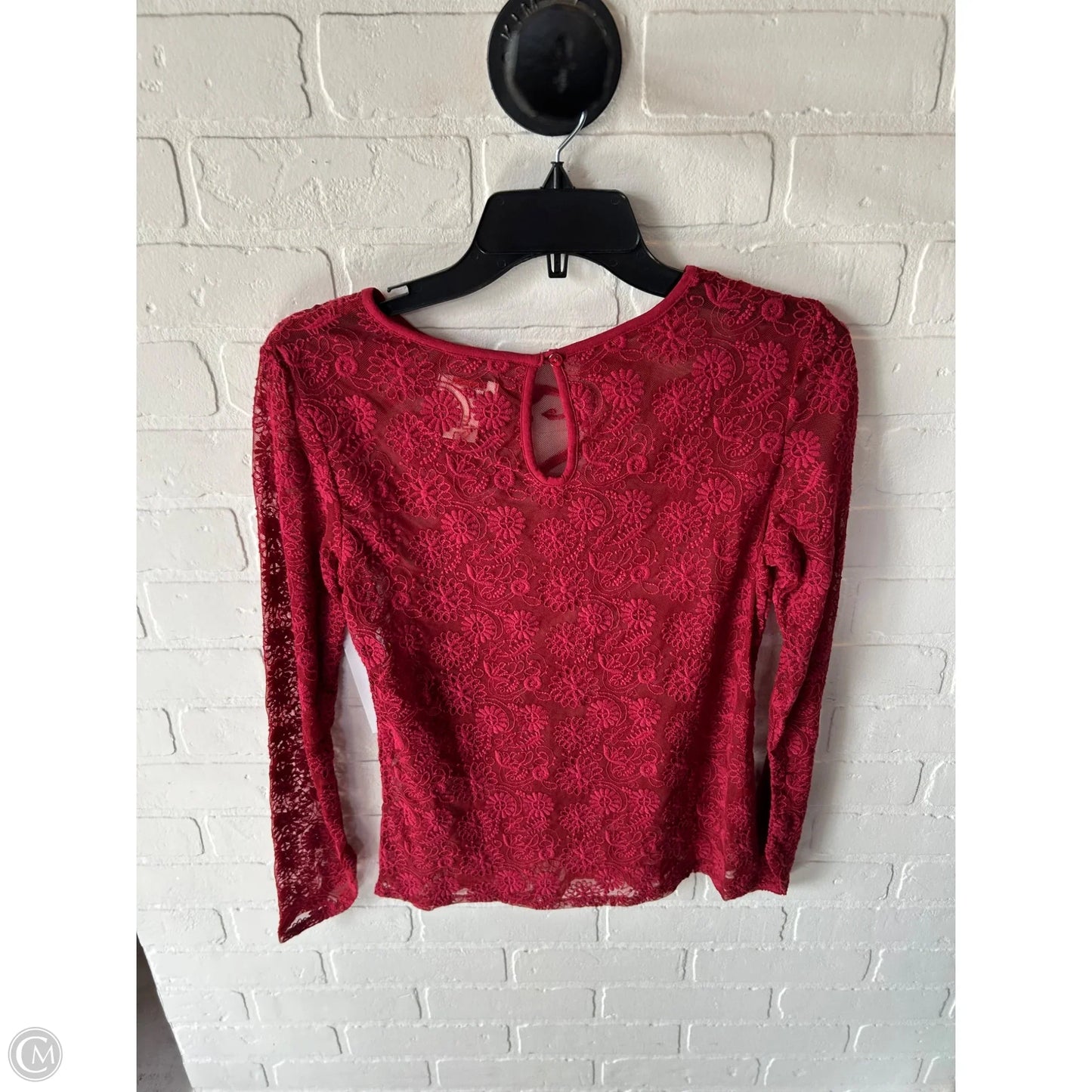 Top Long Sleeve By Sundance In Red, Size: Xs