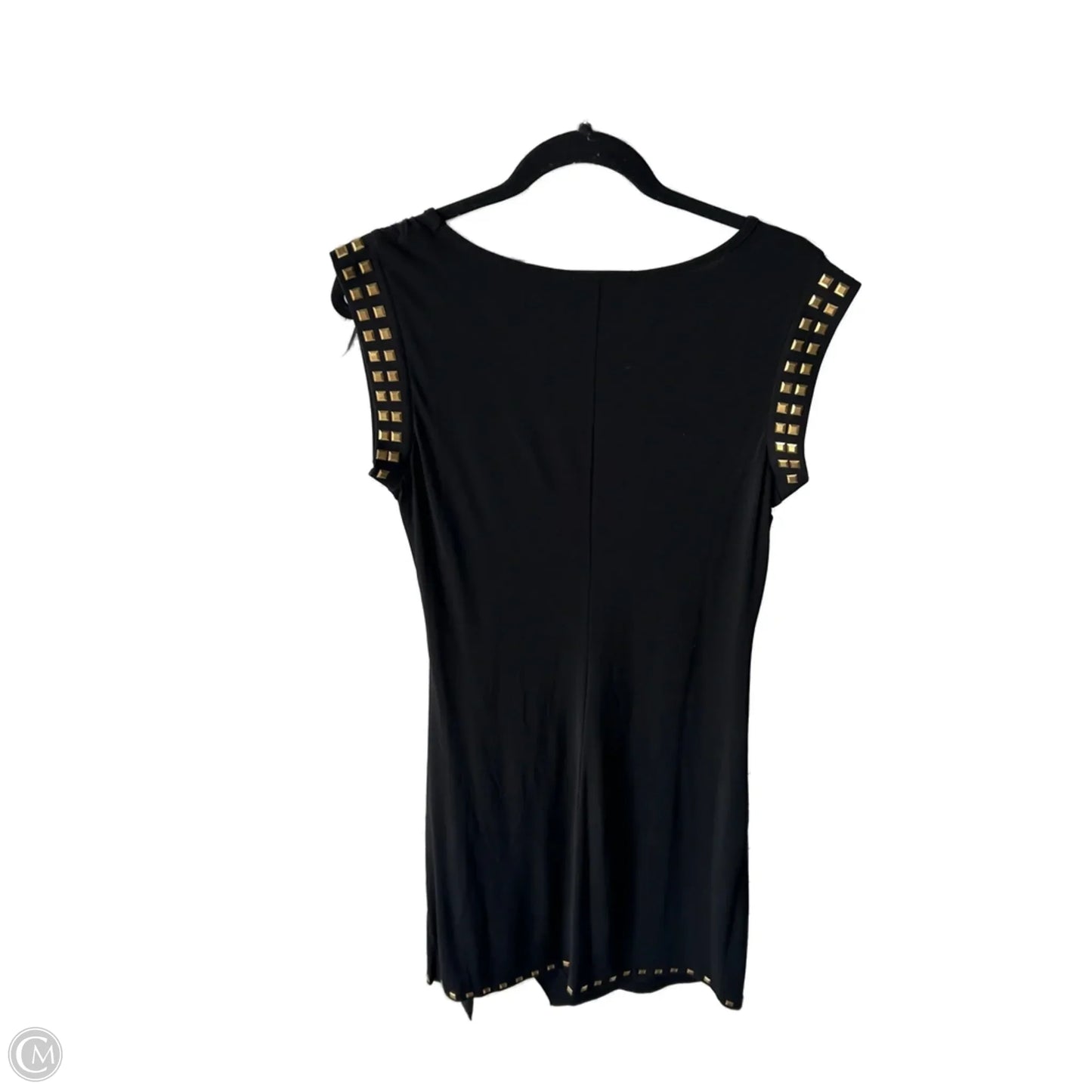 Dress Party Midi By Michael By Michael Kors In Black & Gold, Size: L