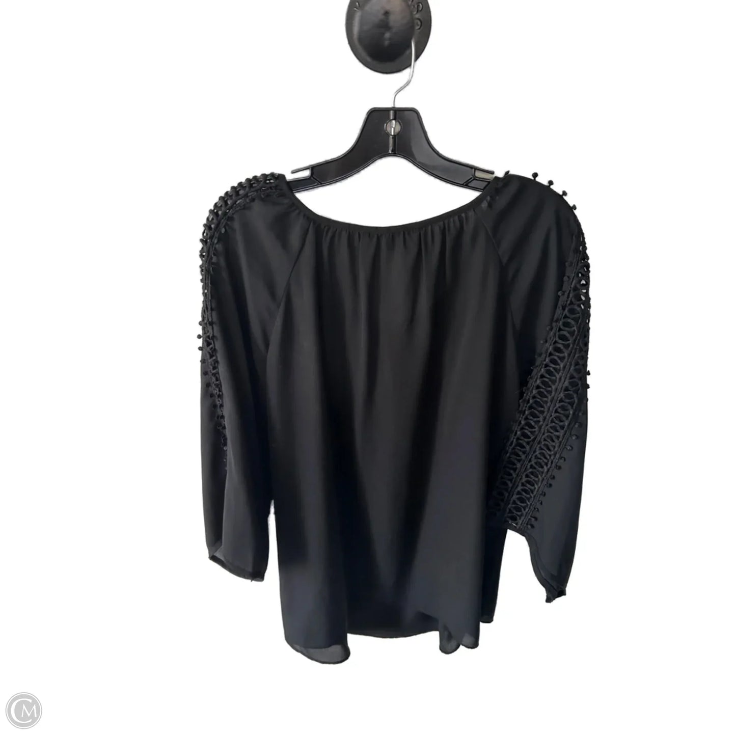 Top Long Sleeve By Zac And Rachel In Black, Size: 1x