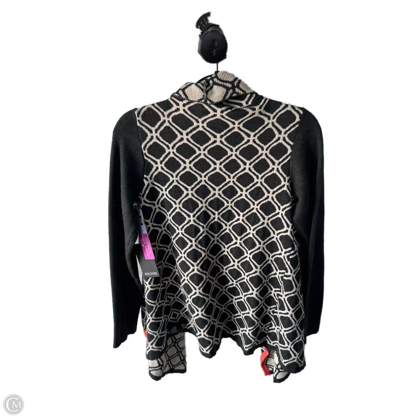 Sweater Cardigan By 41 Hawthorn In Grey & Tan, Size: M