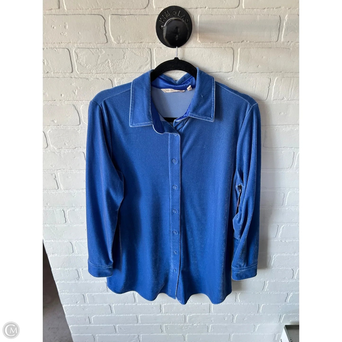 Tunic Long Sleeve By Soft Surroundings In Blue, Size: S