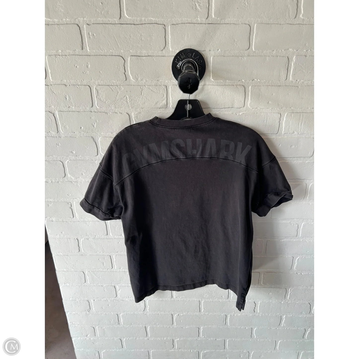 Athletic Top Short Sleeve By Gym Shark In Grey, Size: S