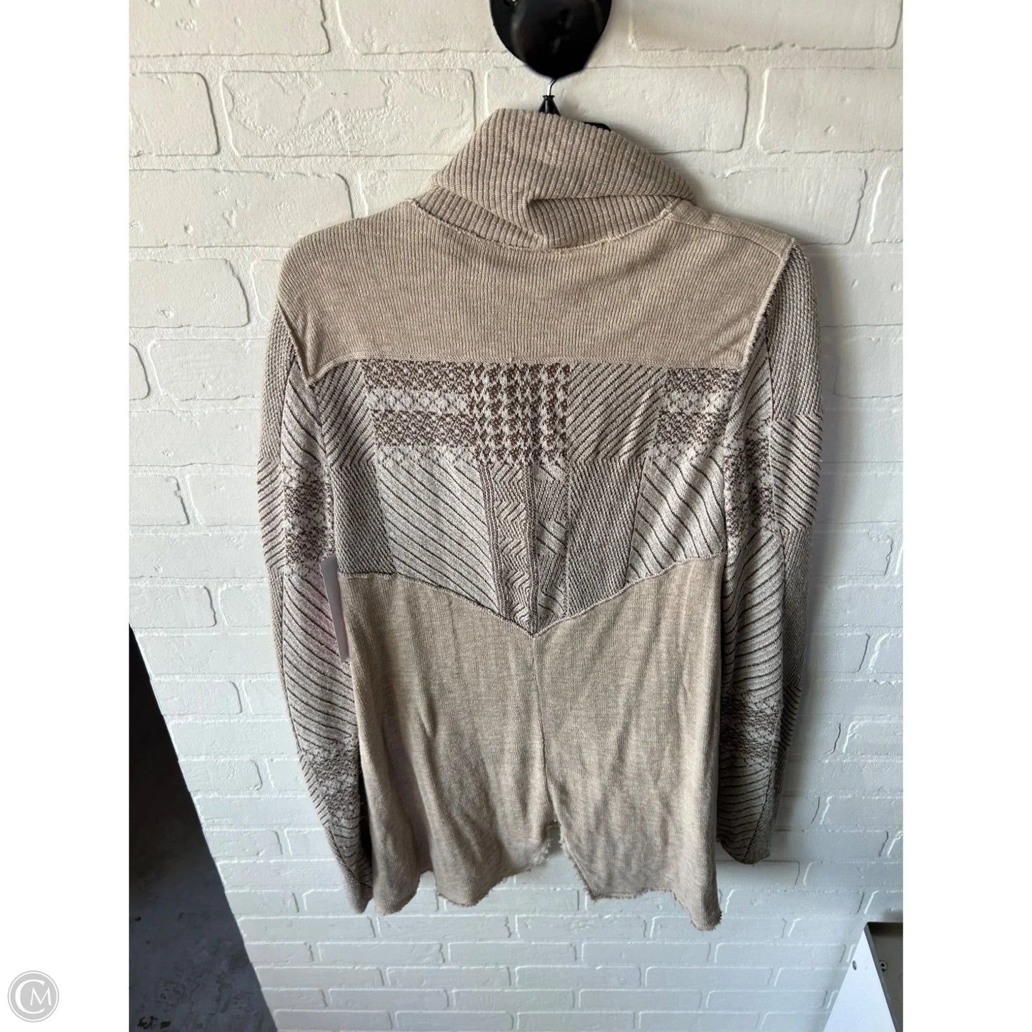 Sweater Cardigan By Free People In Tan, Size: L