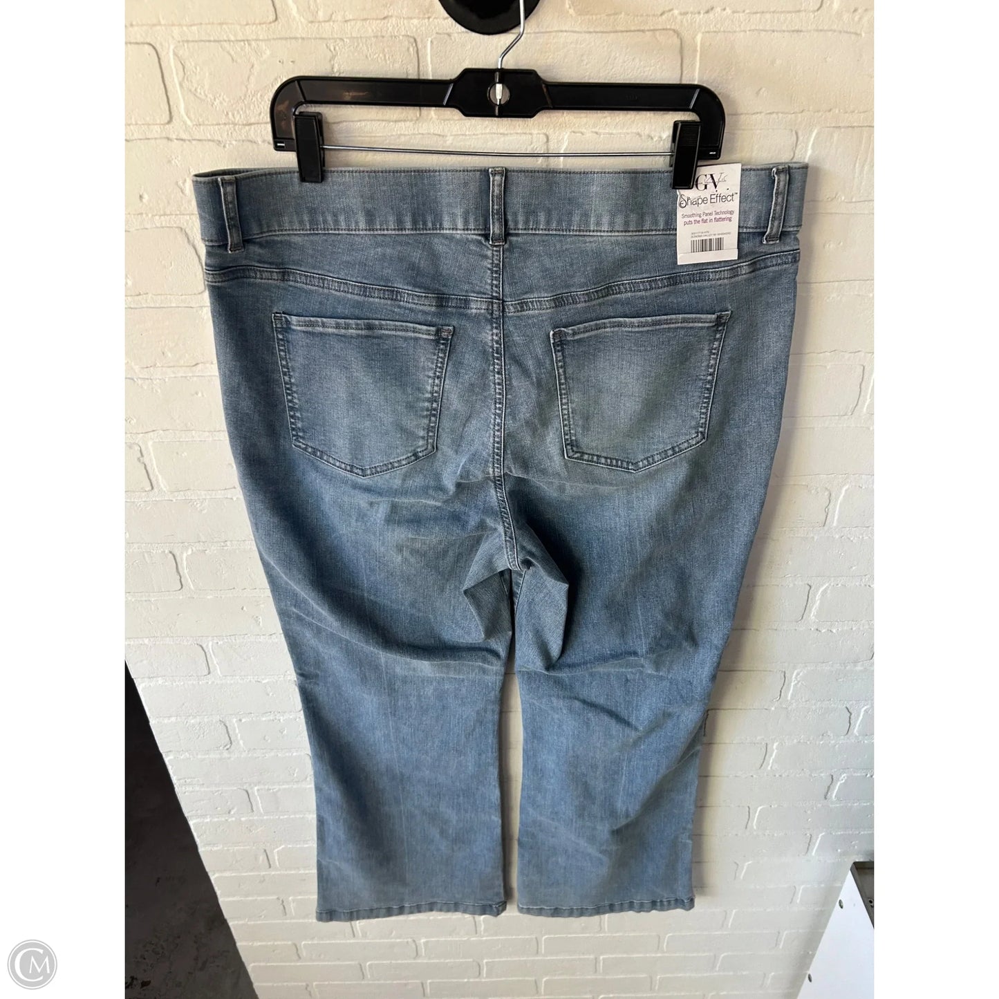 Jeans Flared By Gloria Vanderbilt In Blue Denim, Size: 16