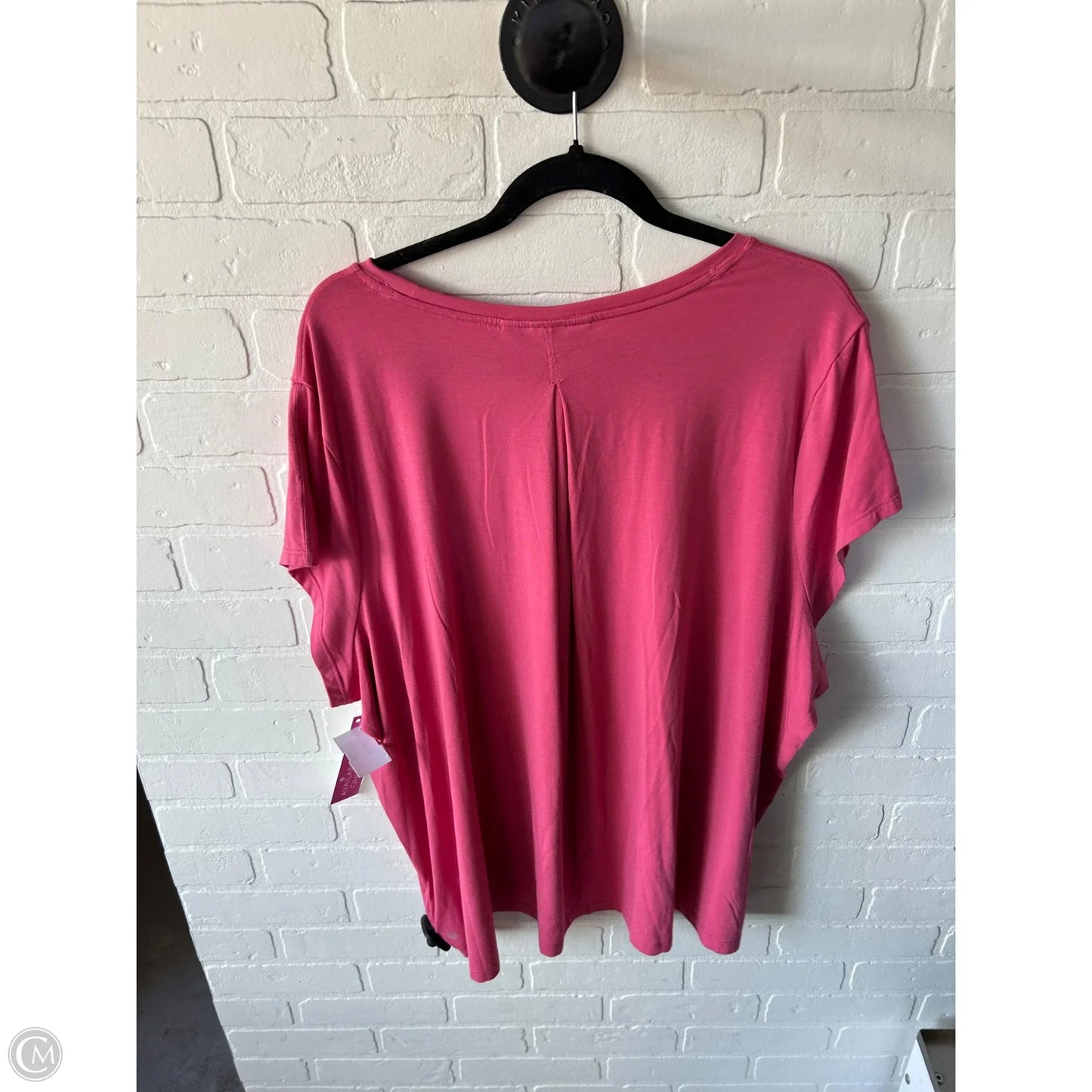 Athletic Top Short Sleeve By Athleta In Pink, Size: 2x