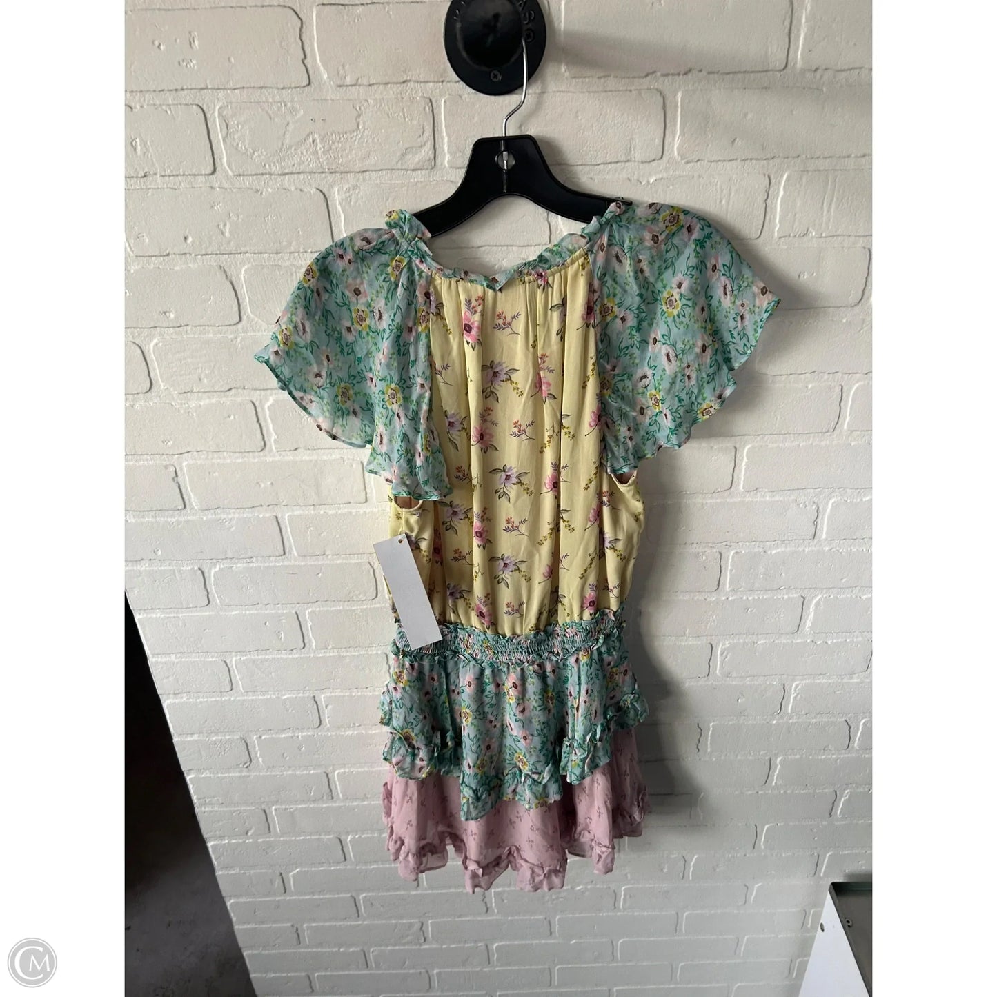 Dress Casual Short By Yumi Kim In Blue & Yellow, Size: Xxs