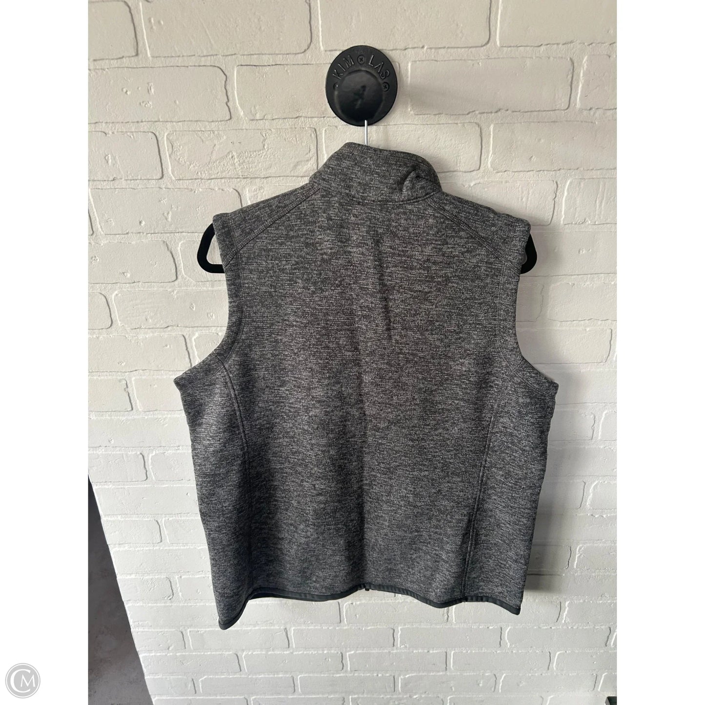 Vest Fleece By Clothes Mentor In Grey, Size: Xl