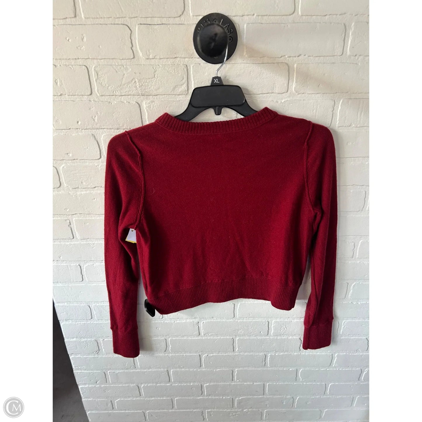Sweater Cardigan By Free People In Red, Size: M