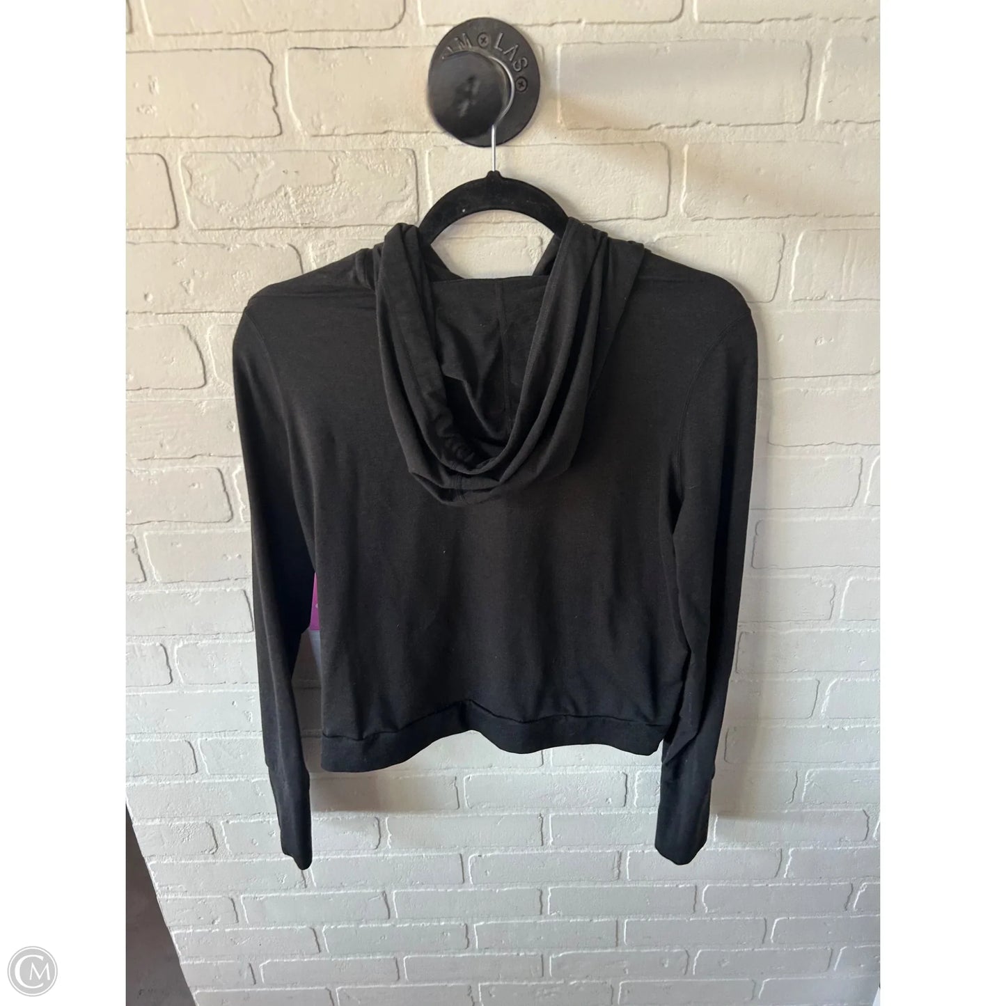 Athletic Top Long Sleeve Hoodie By Vuori In Black, Size: S