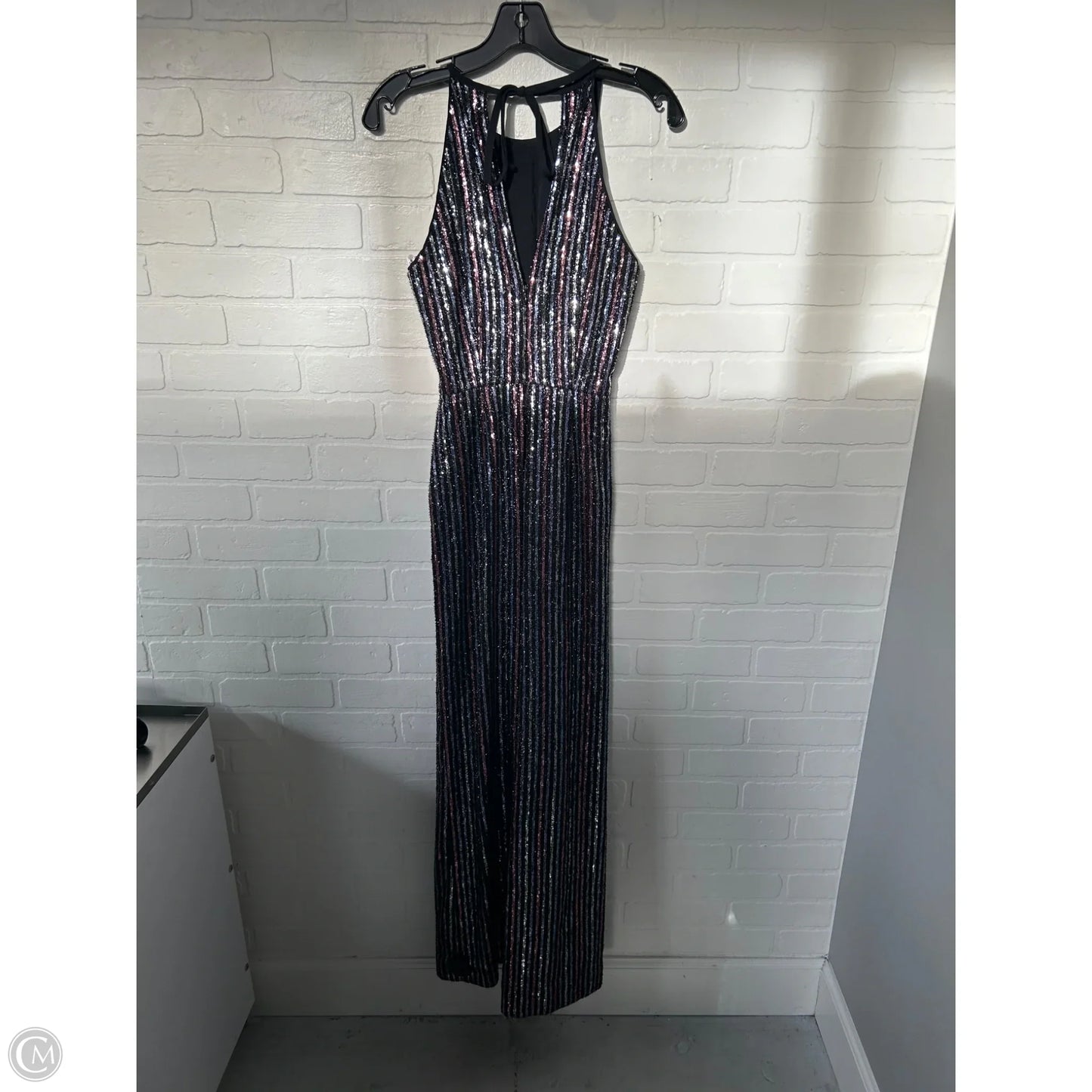 Jumpsuit By Maeve In Black & Pink, Size: Xs