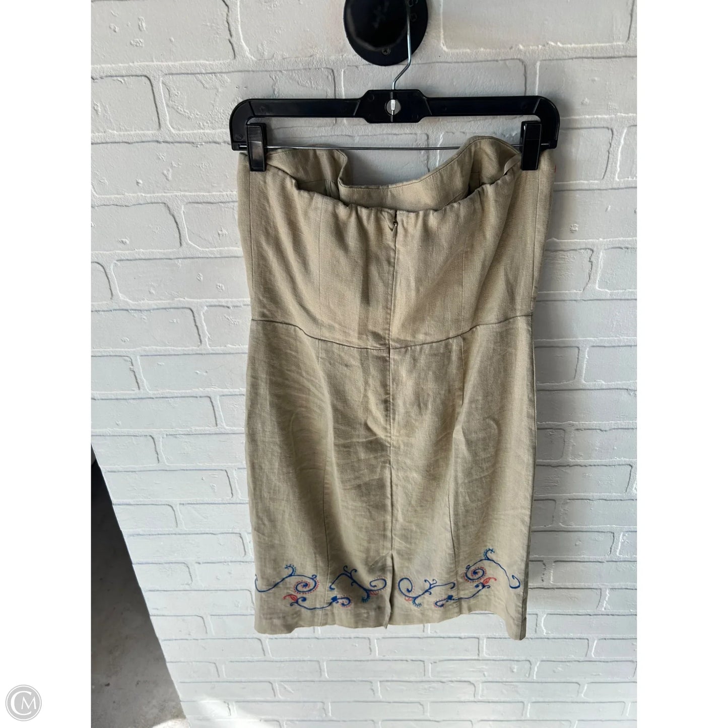 Dress Party Short By Banana Republic In Blue & Tan, Size: M