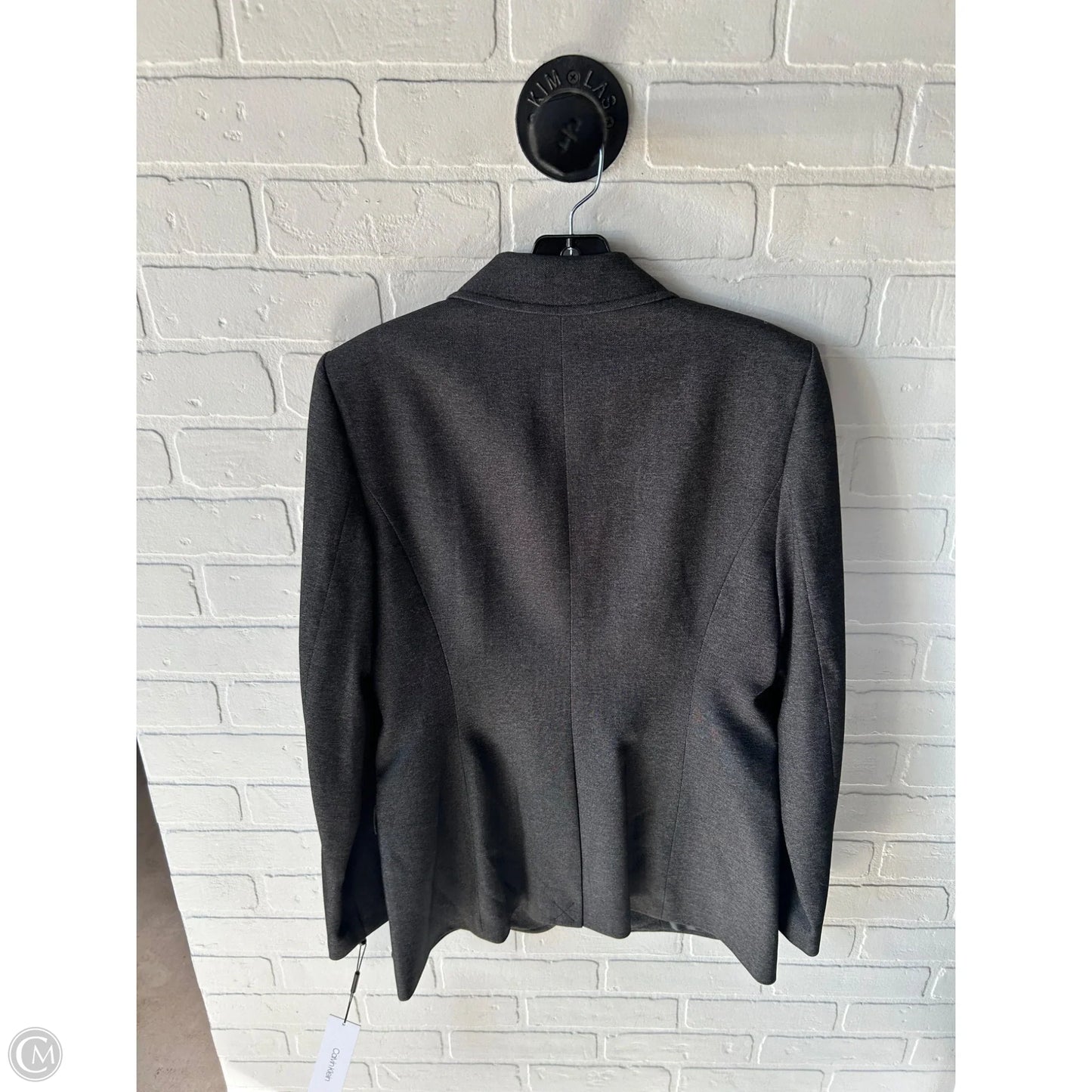 Blazer By Calvin Klein In Grey, Size: S