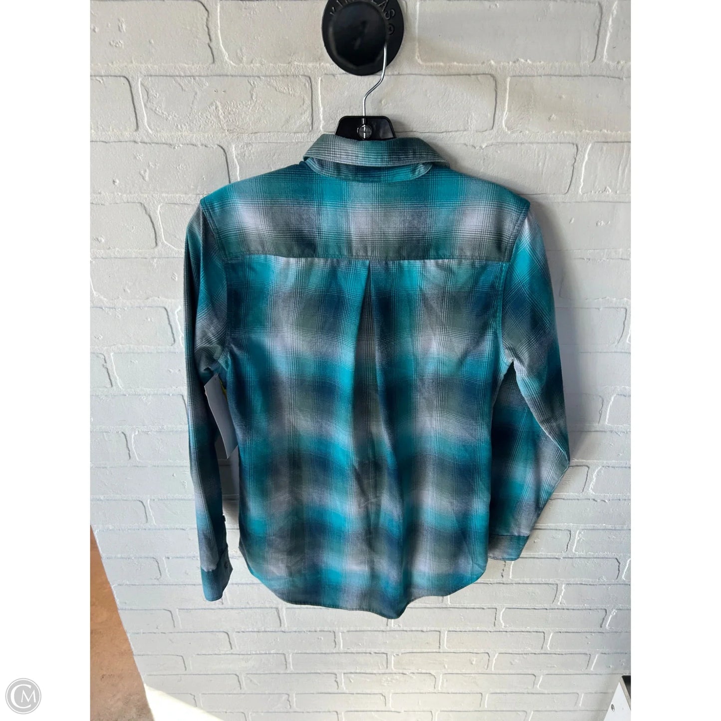 Top Long Sleeve By Eddie Bauer In Blue, Size: Xs