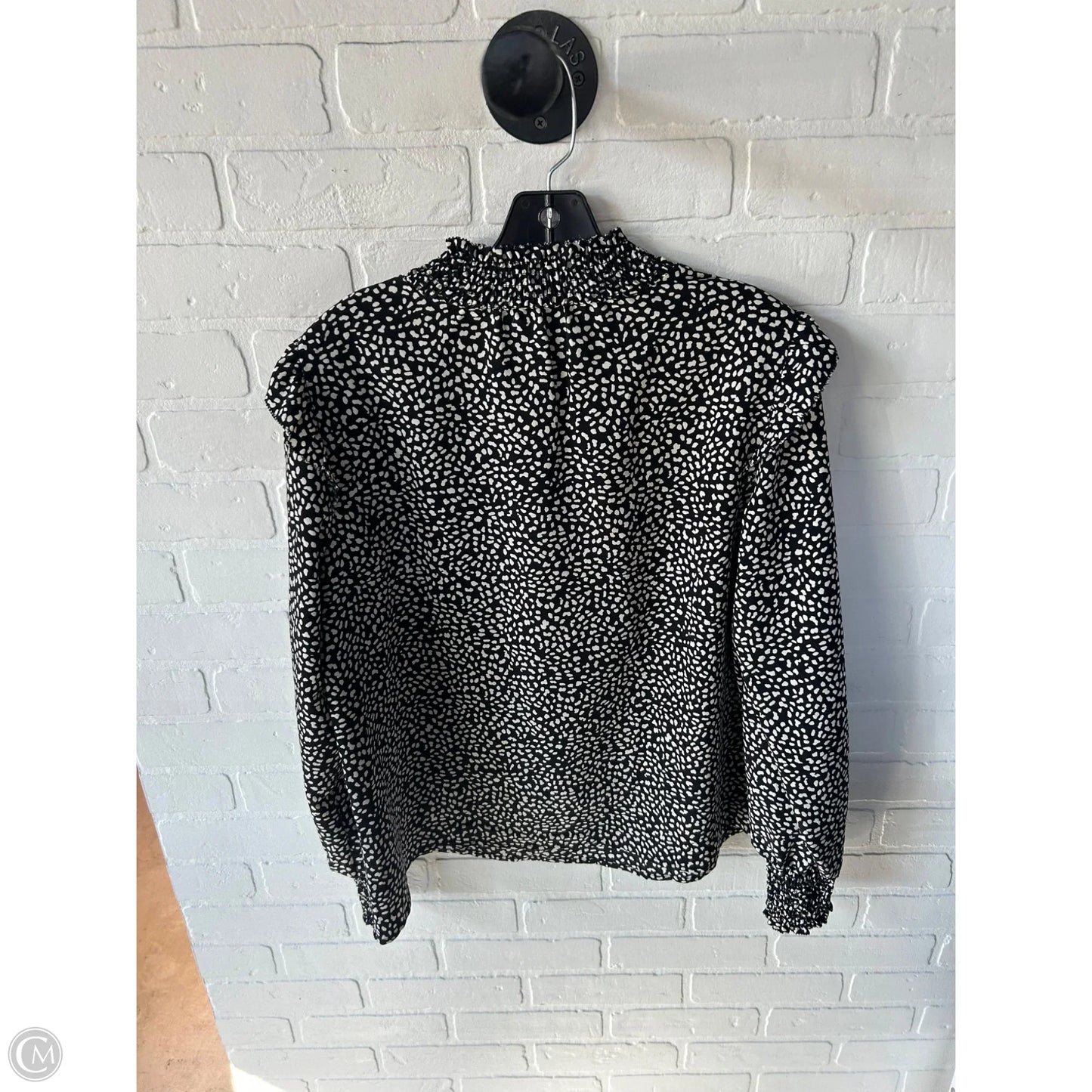 Top Long Sleeve By Sanctuary In Black & Cream, Size: M