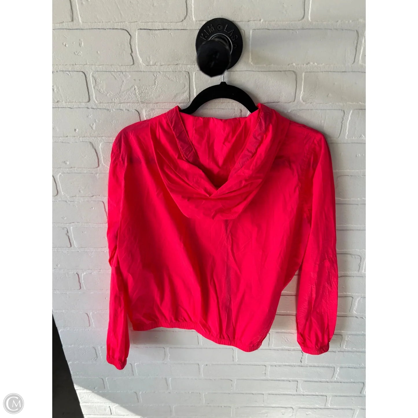 Athletic Top Long Sleeve Hoodie By Zyia In Pink, Size: L