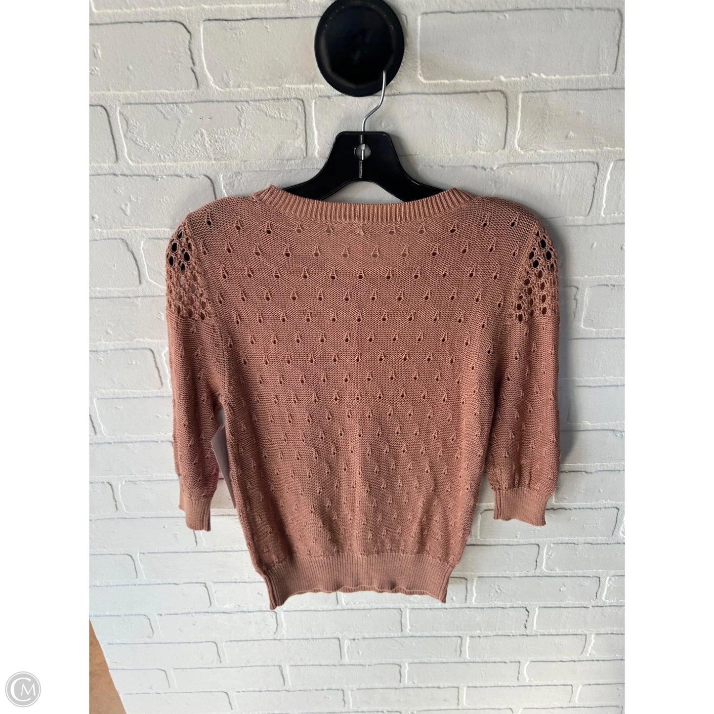 Sweater Short Sleeve By Frenchi In Tan
