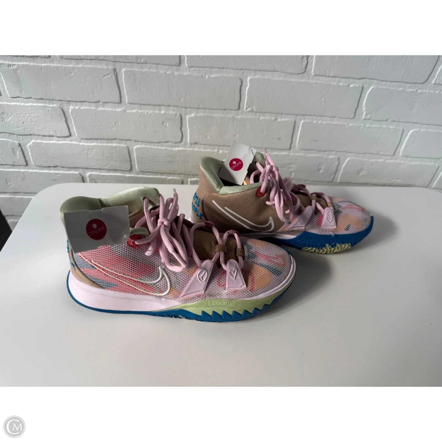 Shoes Athletic By Nike In Blue & Pink, Size: 7