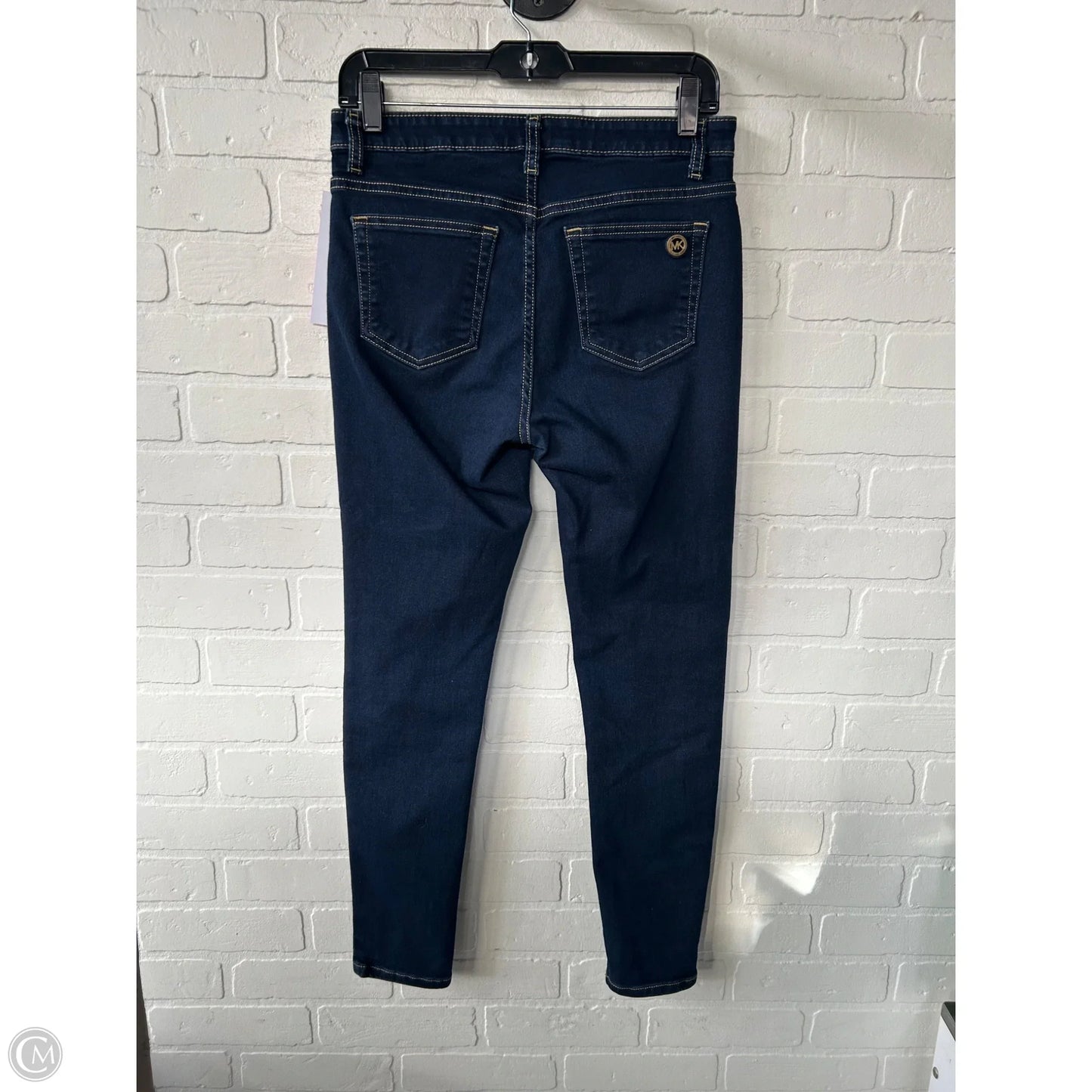 Jeans Skinny By Michael By Michael Kors In Blue Denim, Size: 8