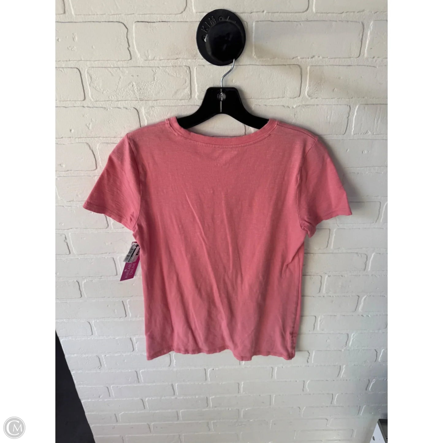 Top Short Sleeve Basic By Talbots In Pink, Size: S