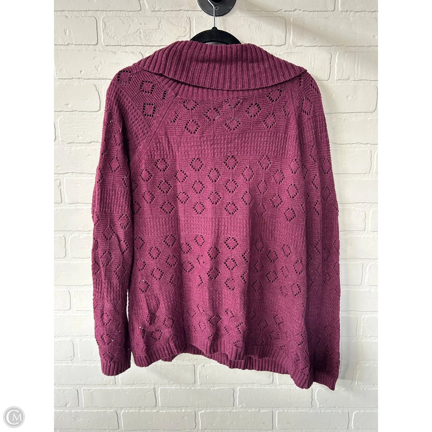 Sweater By Croft And Barrow In Purple, Size: Xl
