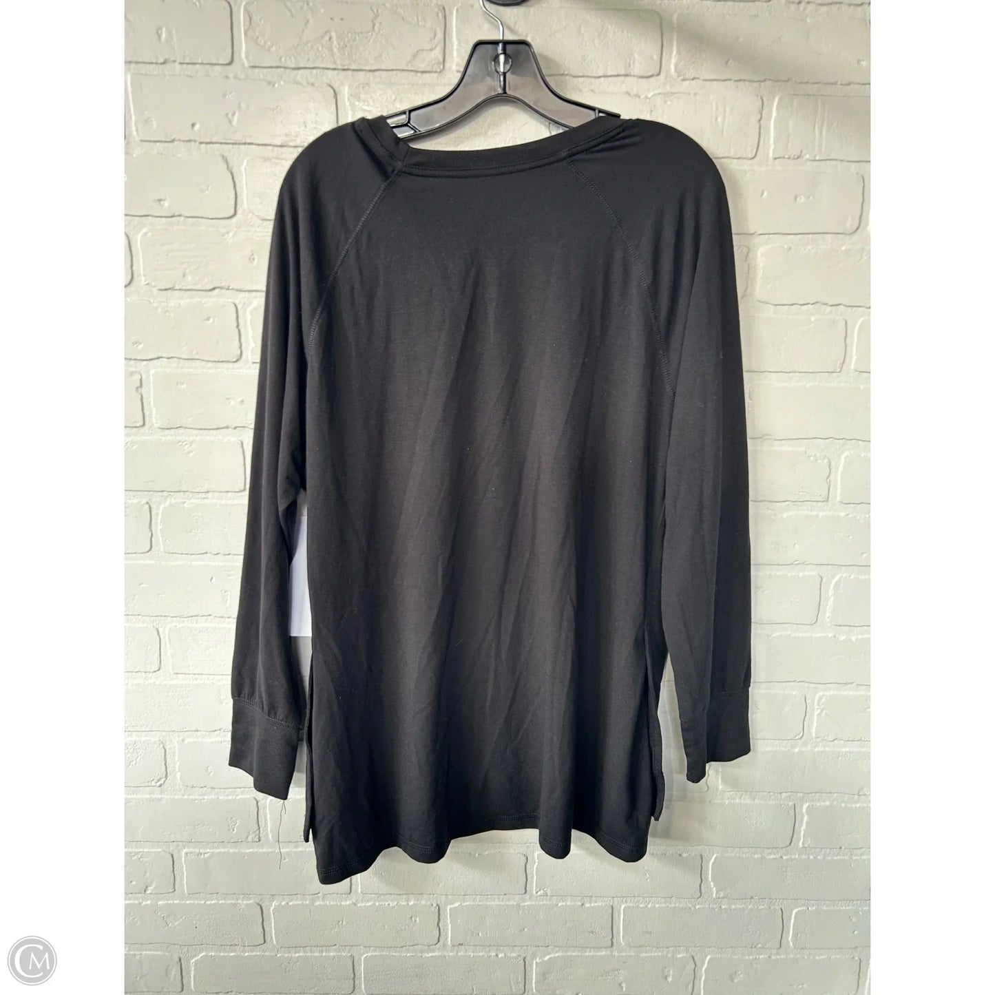 Top Long Sleeve Basic By State Of Mine In Black & White, Size: L