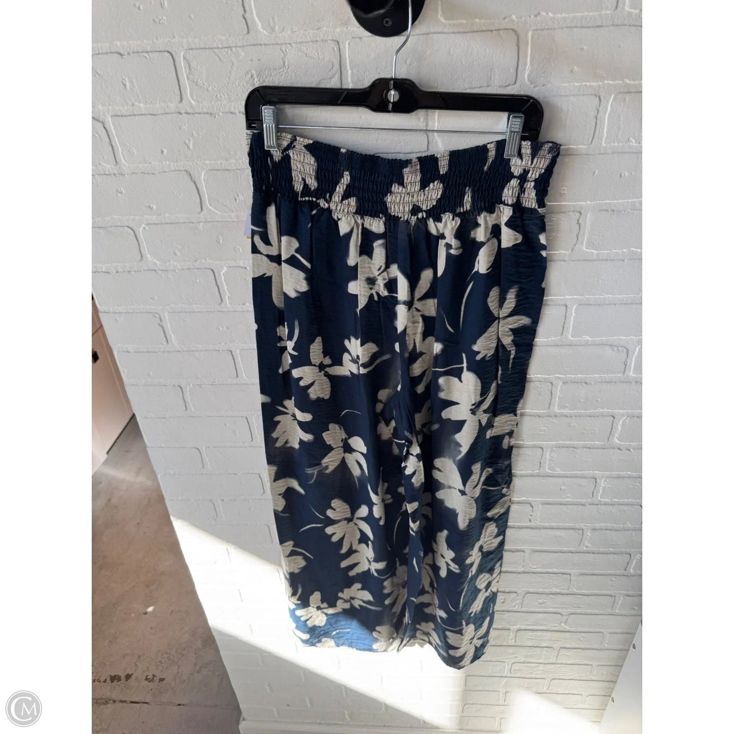 Pants Wide Leg By Simply Vera In Blue & Tan, Size: 12